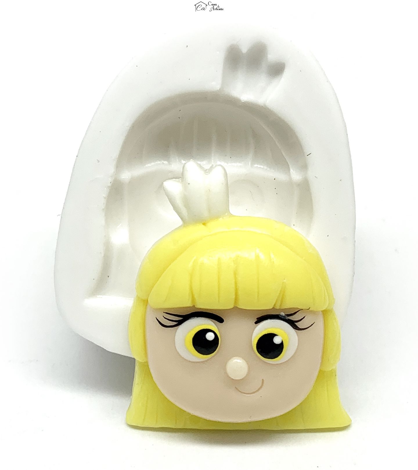 Molde de silicone - Vera e o Reino do Arco Iris - Rosto Grizelda - Medio - P1194