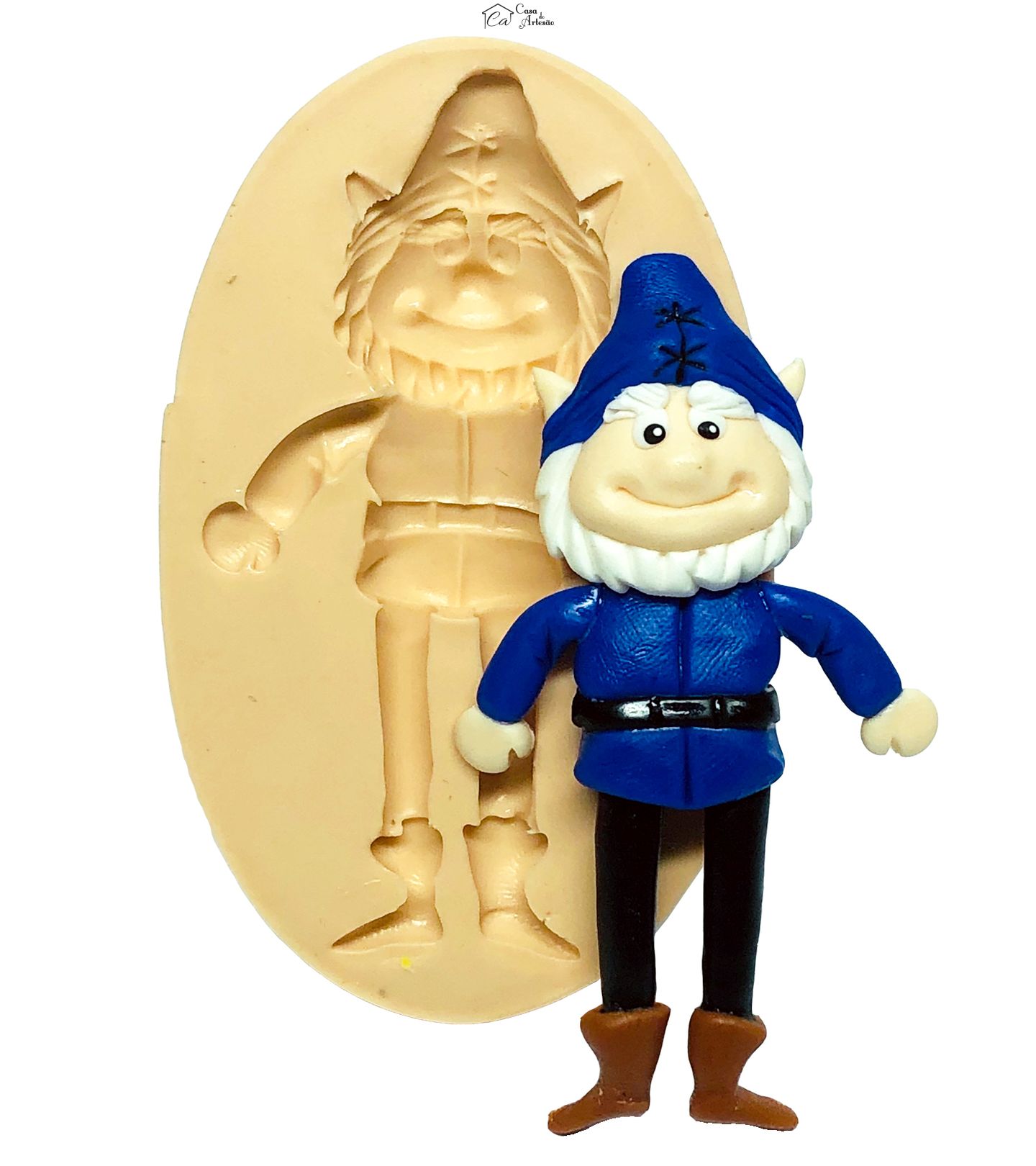 Molde de silicone - Gnomo - Grande - P697