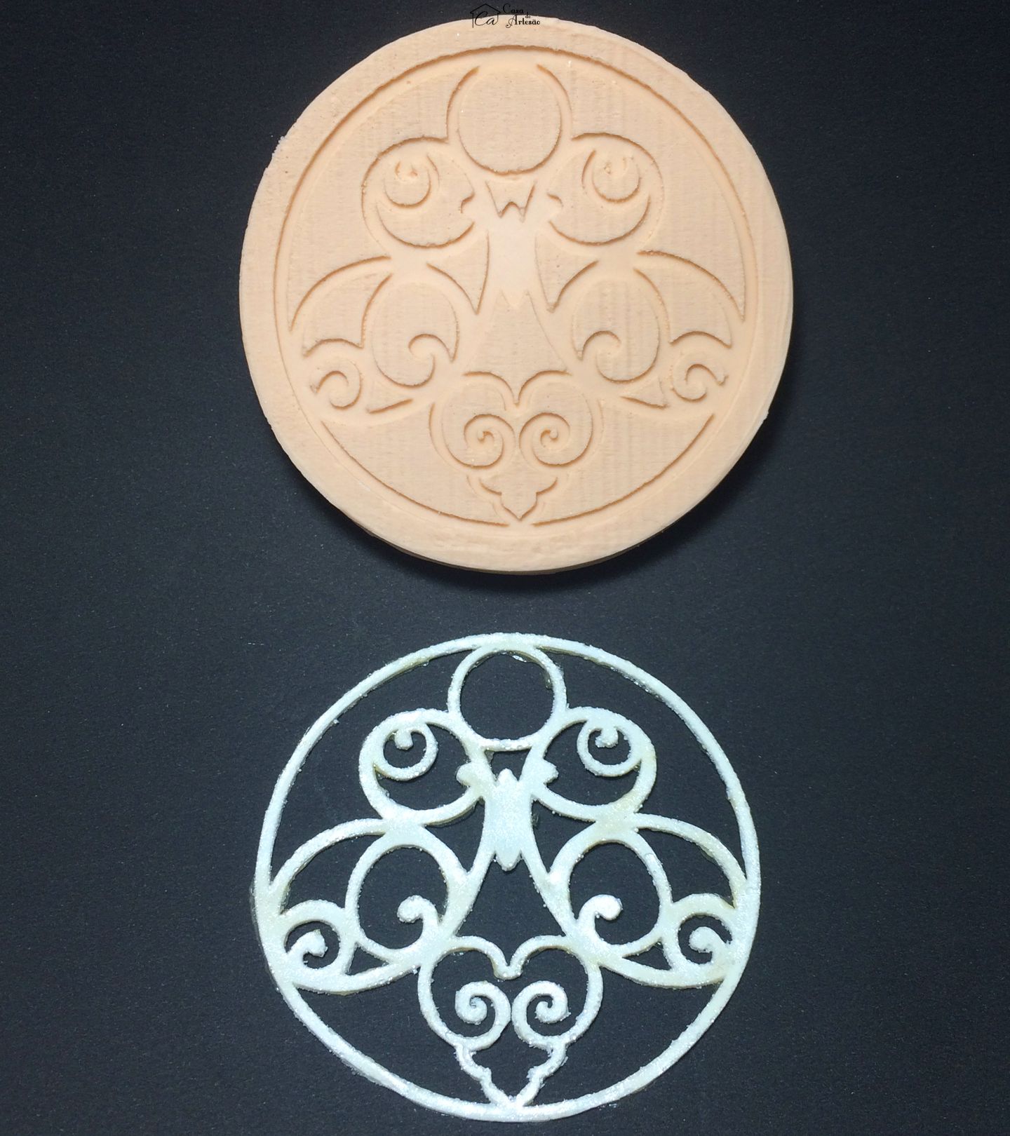 Molde de silicone - Renda Para Bolo - Cupcakes - Borboleta