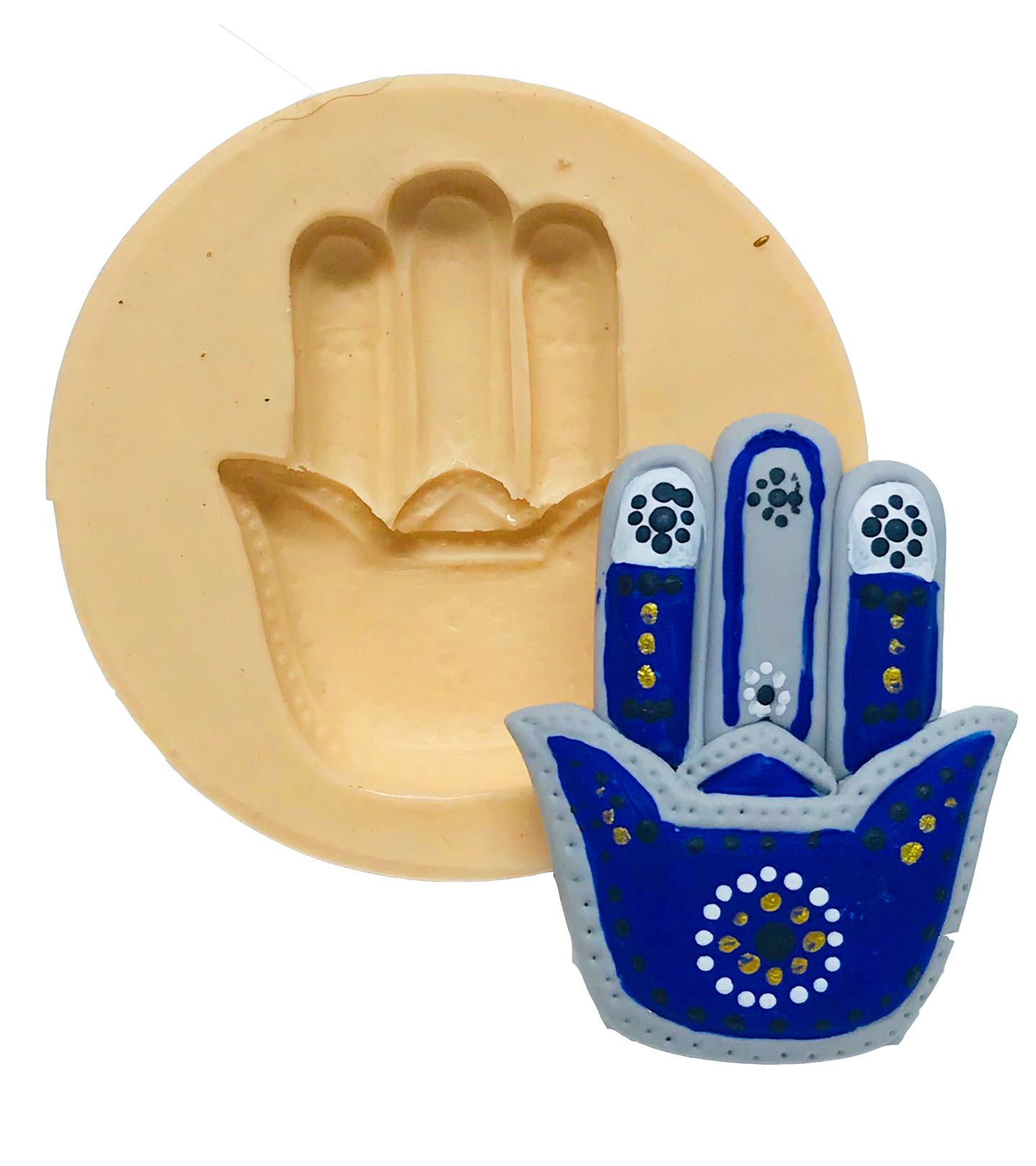 Simbolo Judaico - Mão de Hamsá - Media - P540