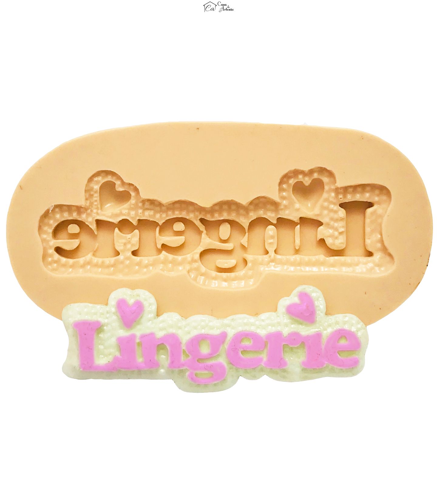 Molde de silicone - Placa Lingerie