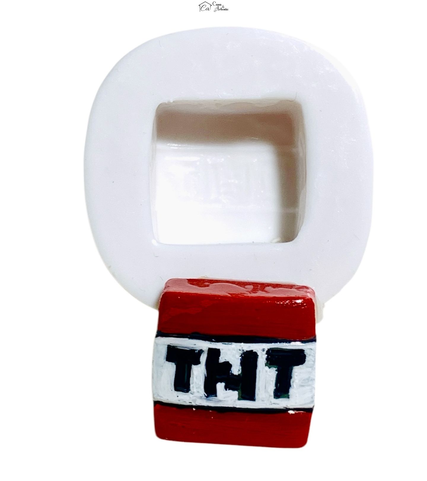 Molde de silicone - Minecraft - Bomba TNT - Pequena - P1255