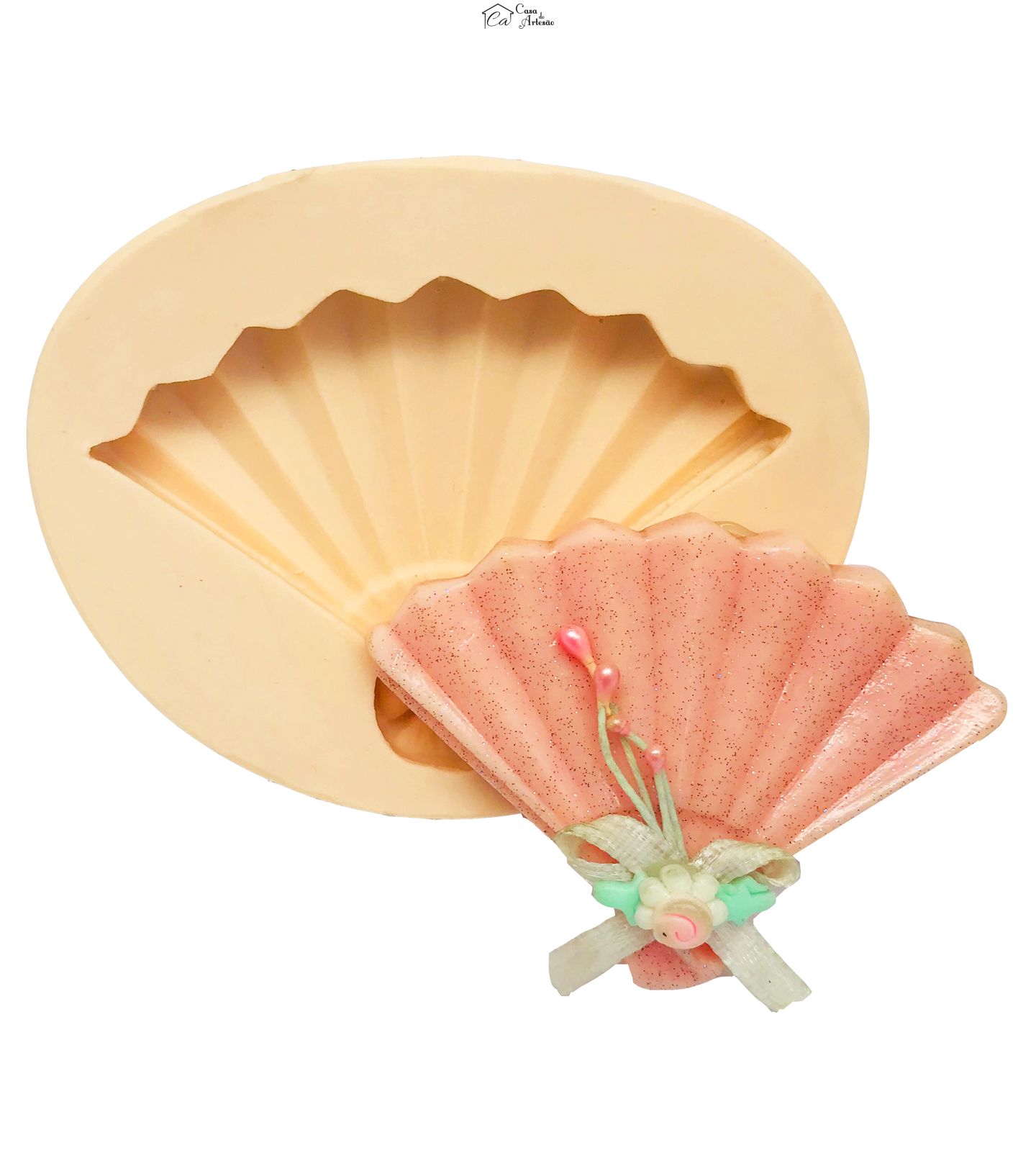 Molde de silicone - Leque I