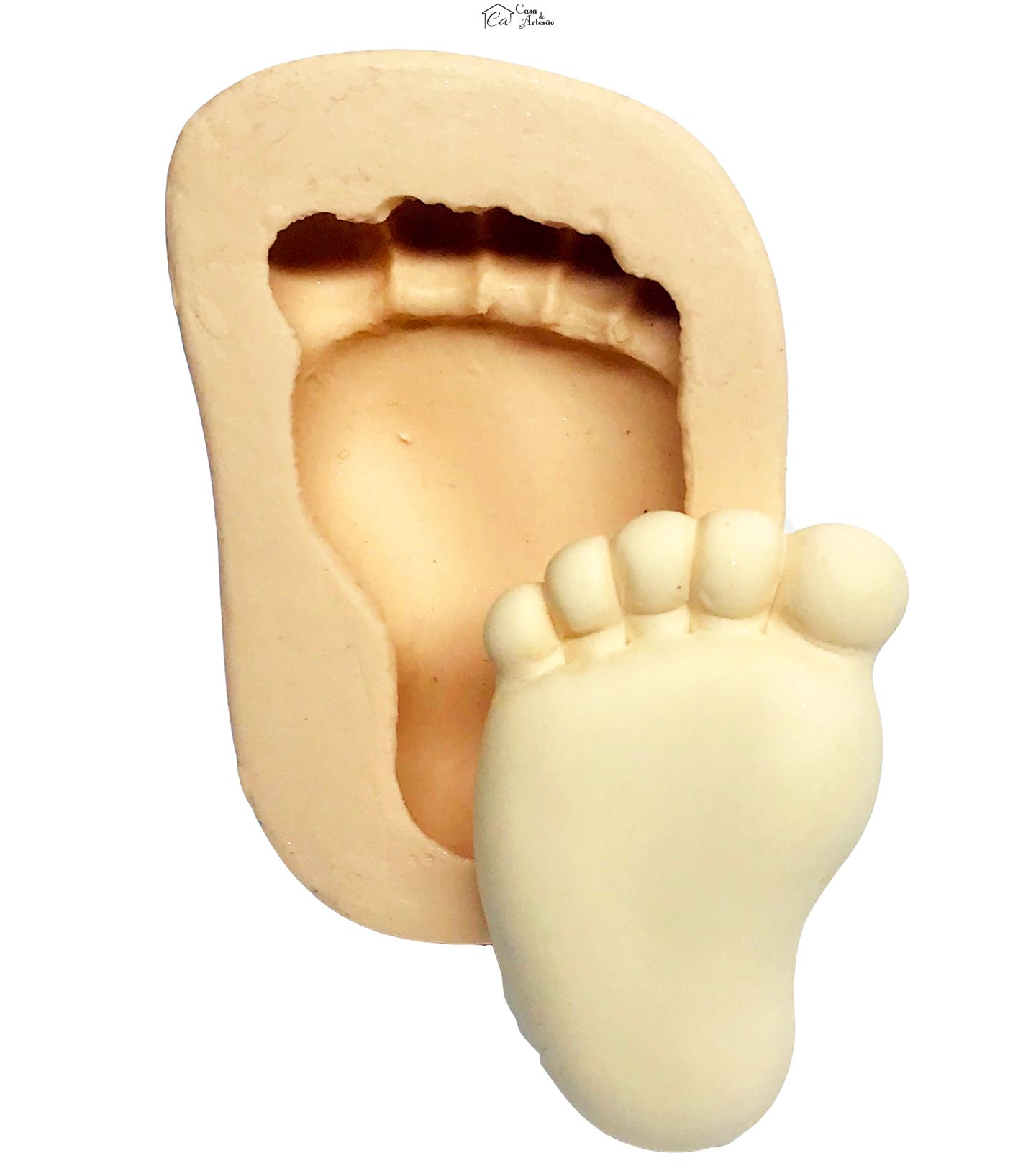 Molde de silicone - Pé - P588