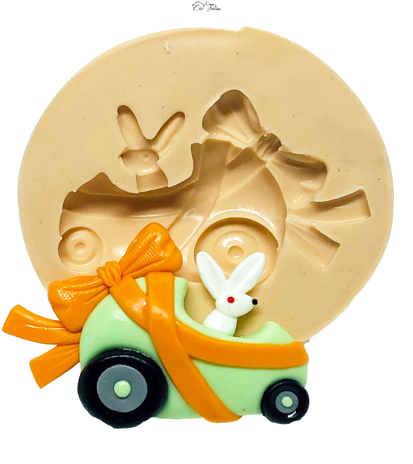 Molde de silicone - Coelho no Carro II - Medio - P725