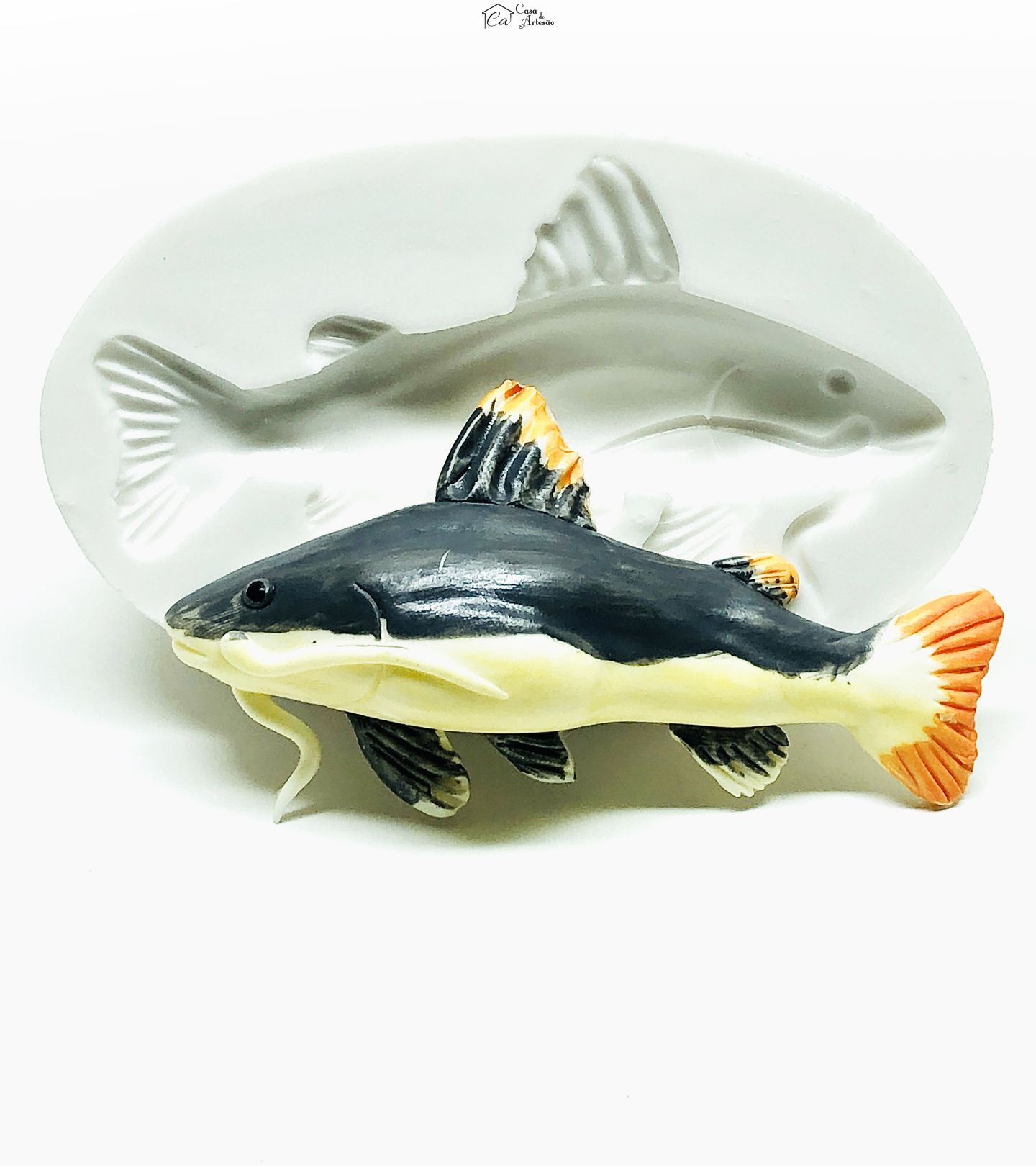 Molde de silicone - Peixe - Pirarara - Grande - P1003