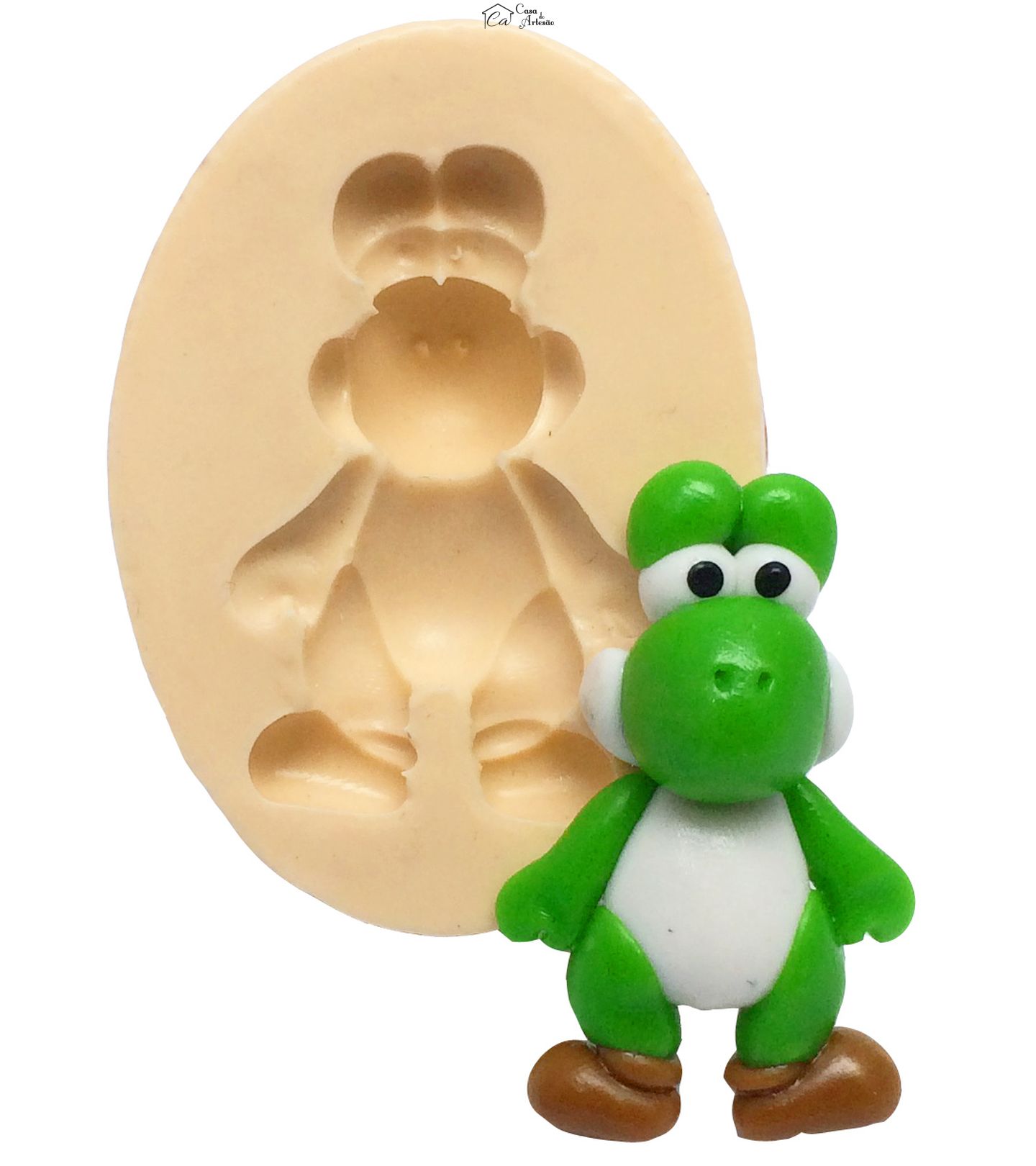 Molde de silicone - Super Mario Bros. - Yoshi Pequeno - P179