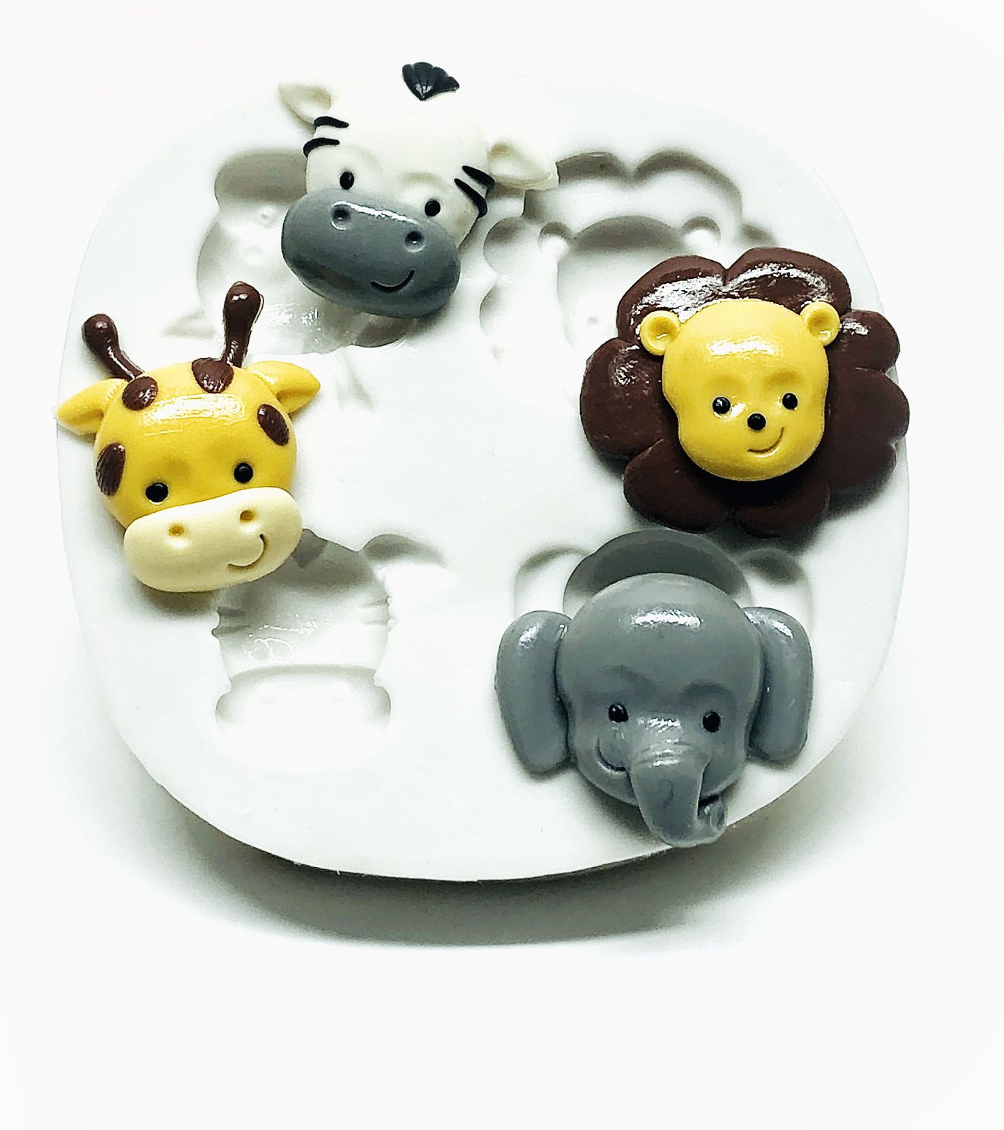 Molde de silicone - Safari - Rosto Personagens Pequenos - P303/P1022