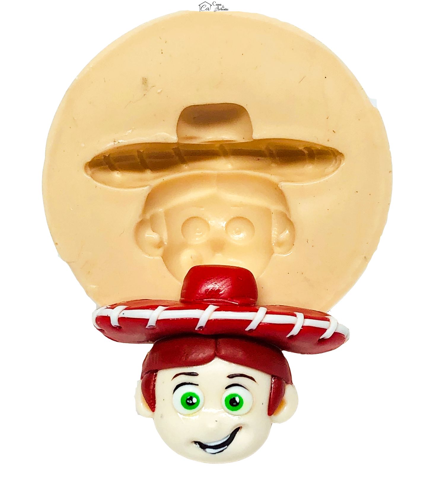 Molde de silicone - Toy Story - Rosto Jessie - Pequeno - P670