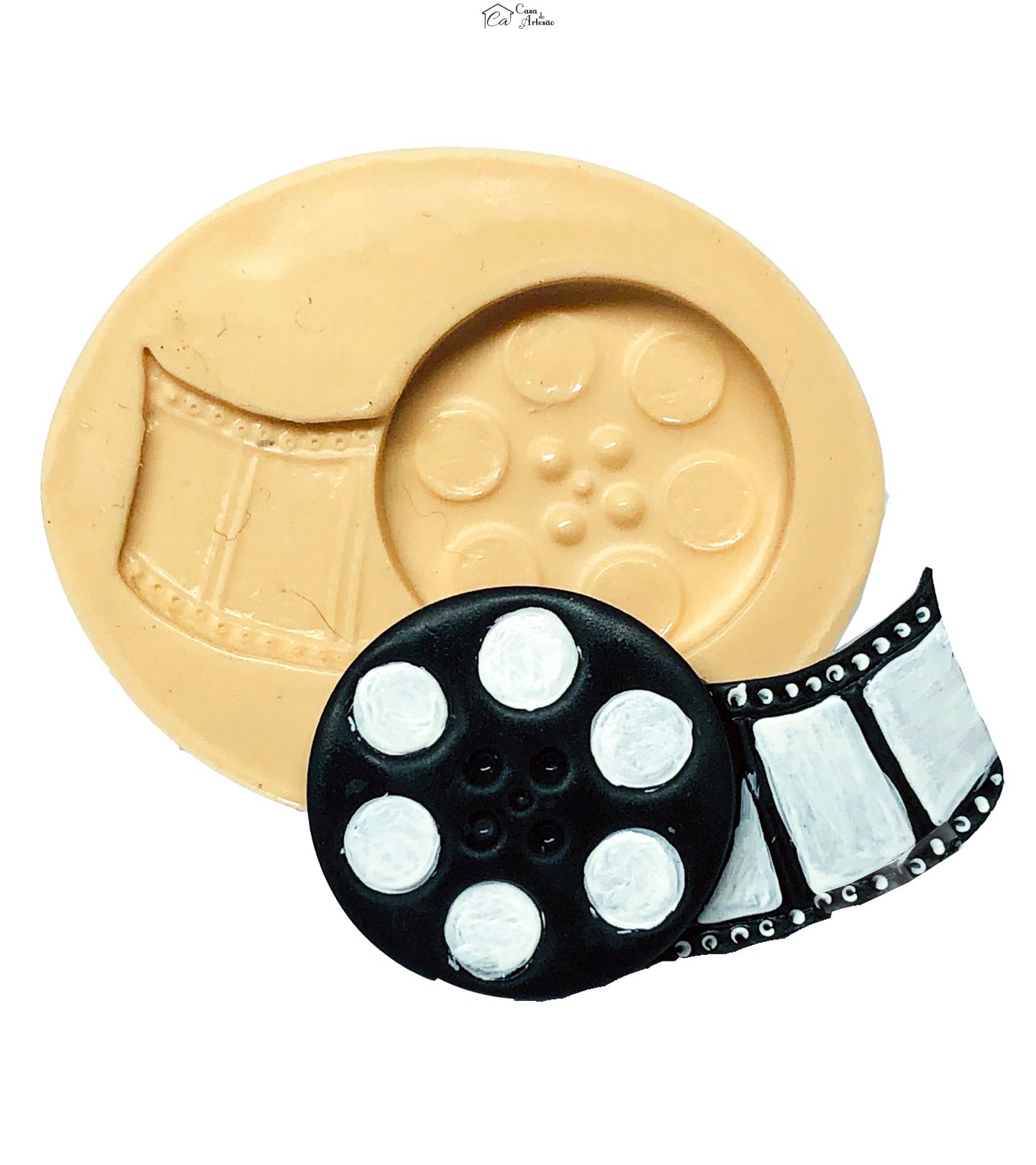 Molde de silicone - Cinema - Rolo de Filme - Medio - P692