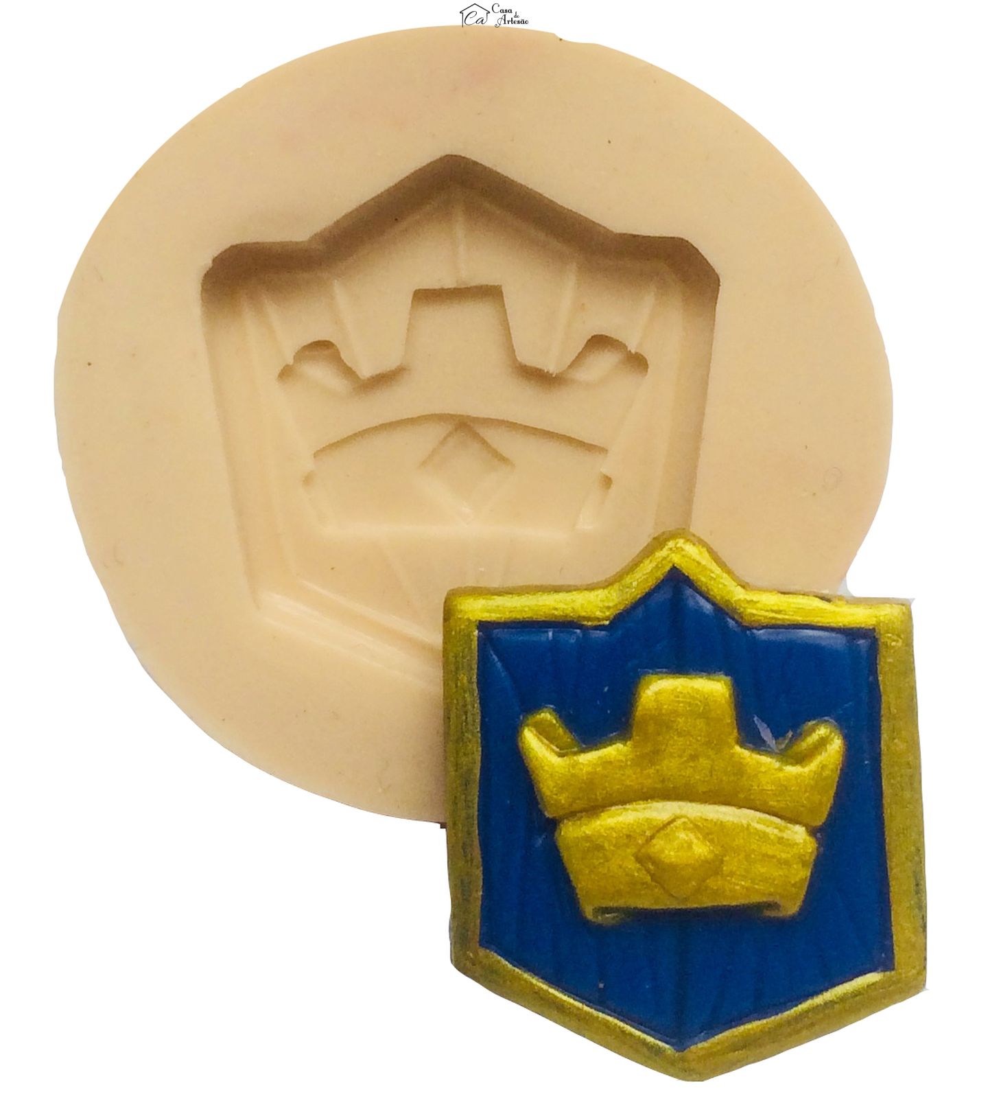 Molde de silicone - Clash Royale - Escudo 05 - Medio - P201