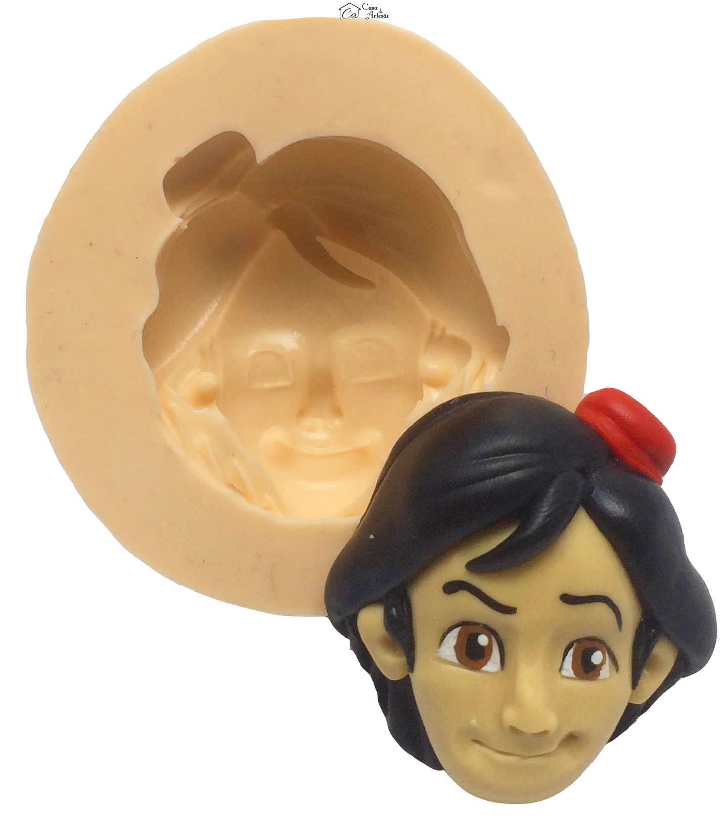 Molde de silicone - Aladim - Rosto Aladim - Medio - P348