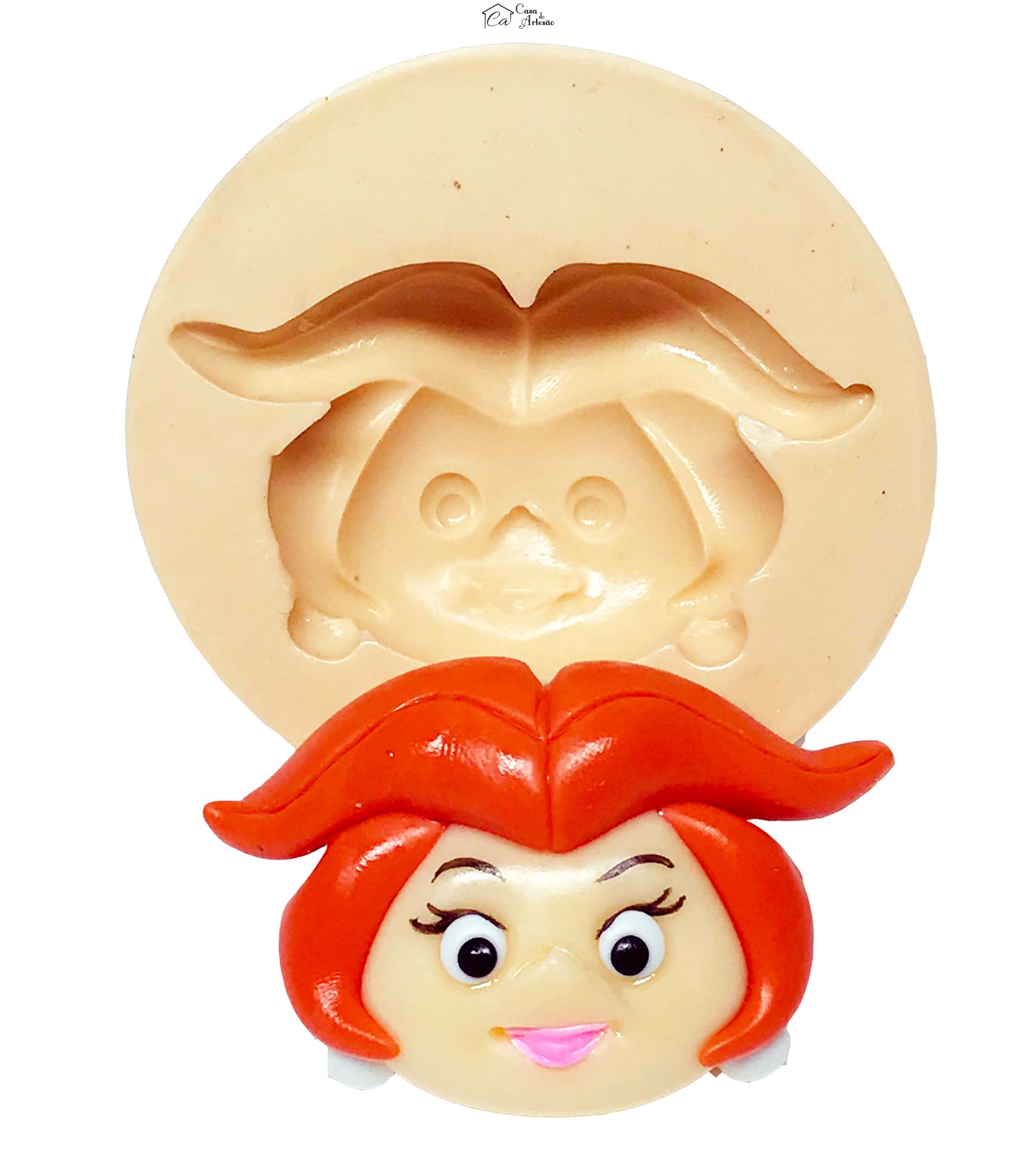 Molde de silicone - Os Jetsons - Rosto Jane - Grande - P628