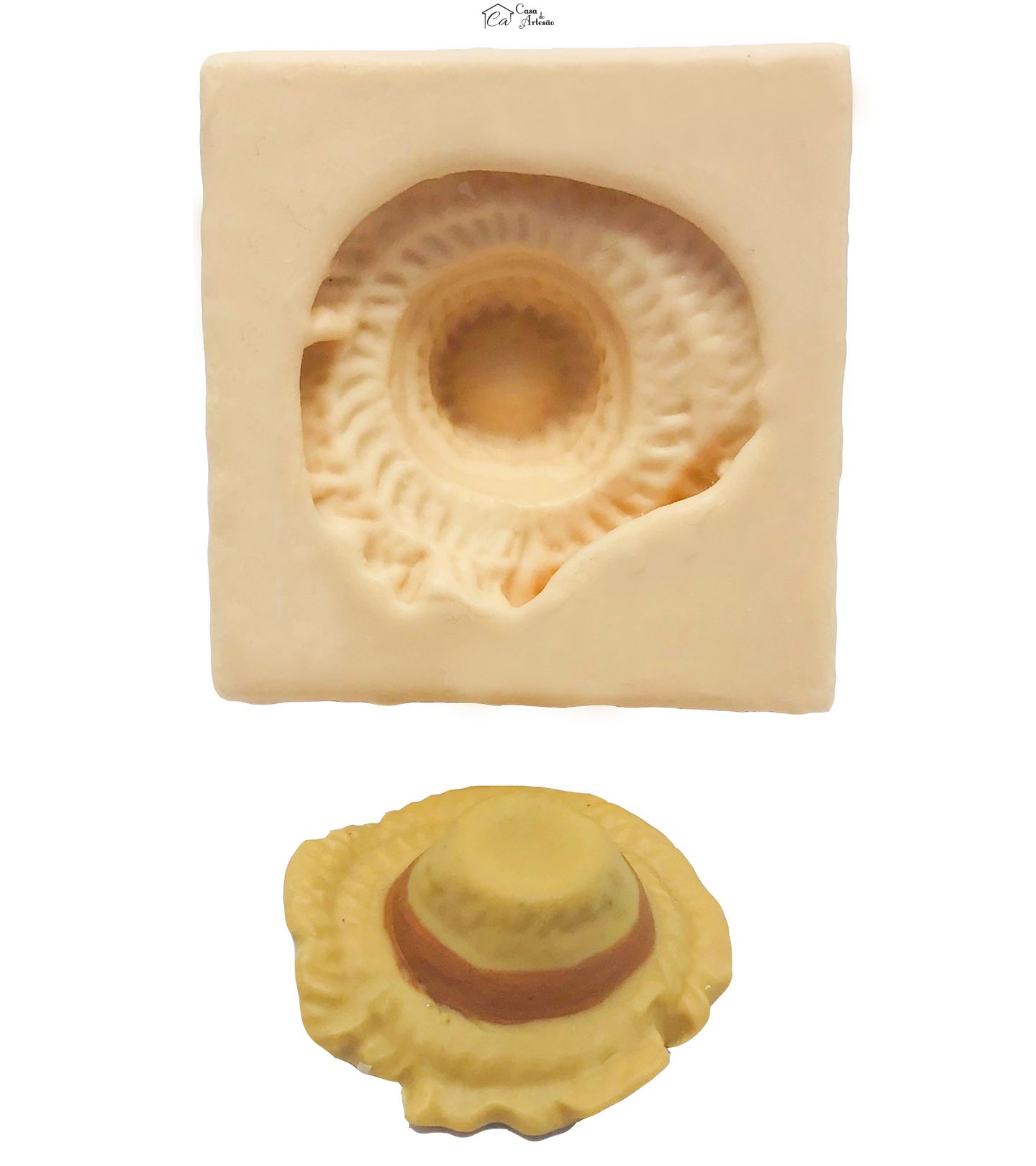 Molde de silicone - Chapeu de Palha - P122