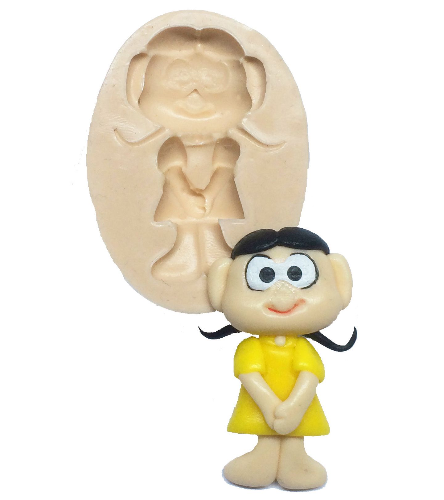 Molde de silicone - Menina Gulosa - P174