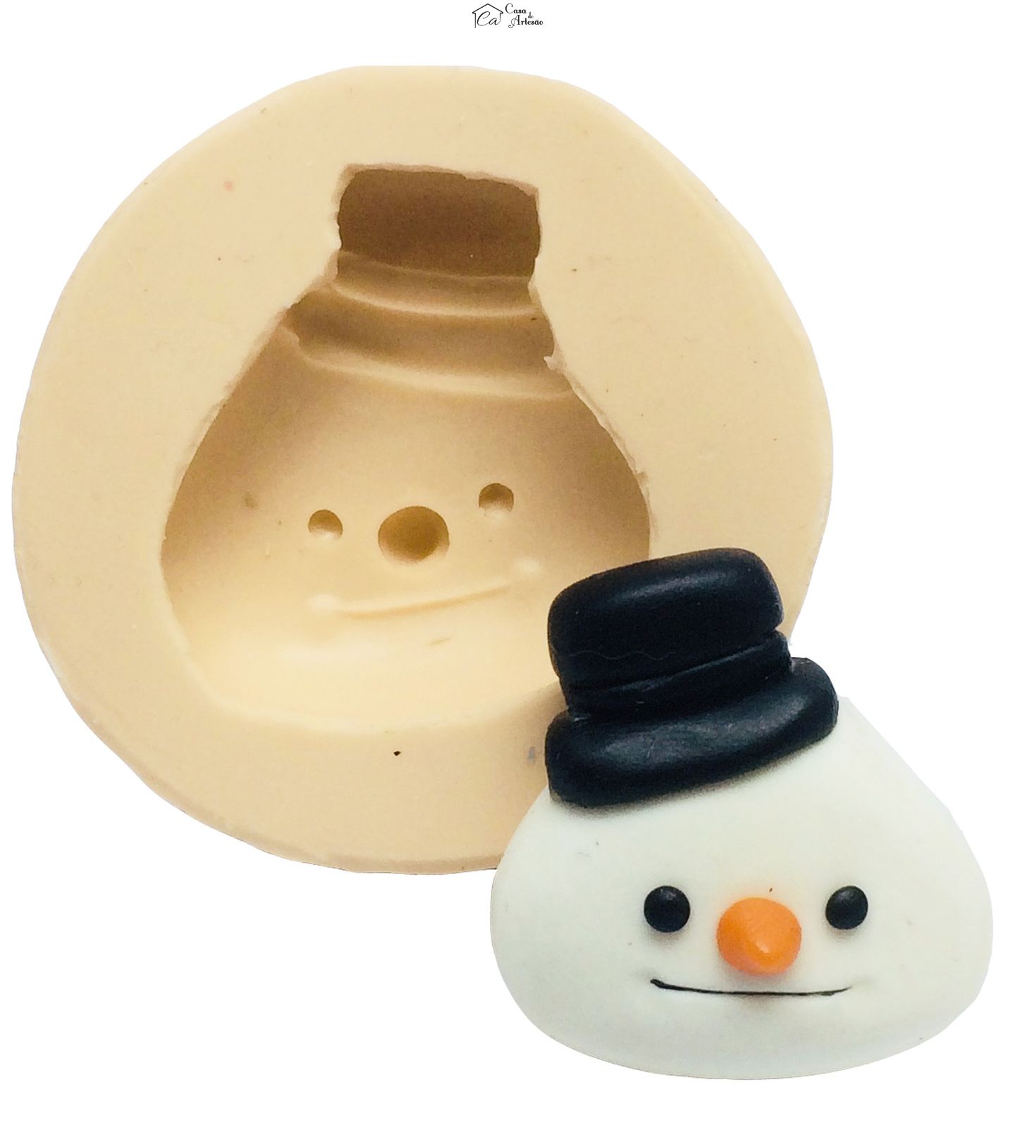 Molde de silicone - Doutora Brinquedos - Rosto Gelinho Pequeno