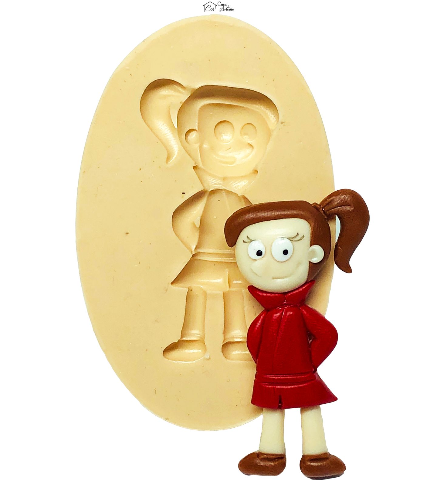 Molde de silicone - Detetive do Predio Azul - Mila - Grande - P654