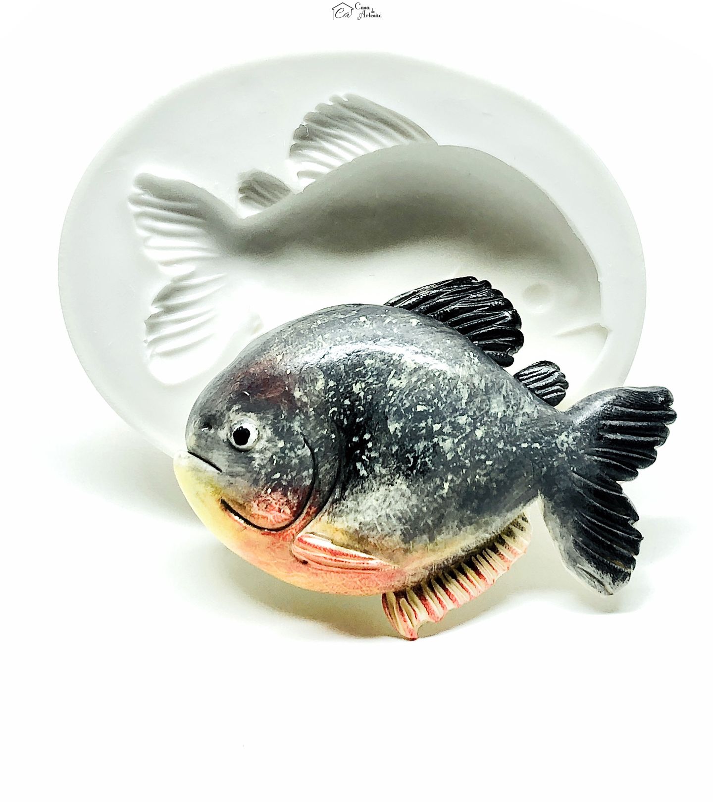 Molde de silicone - Peixe - Piranha - Grande - P995