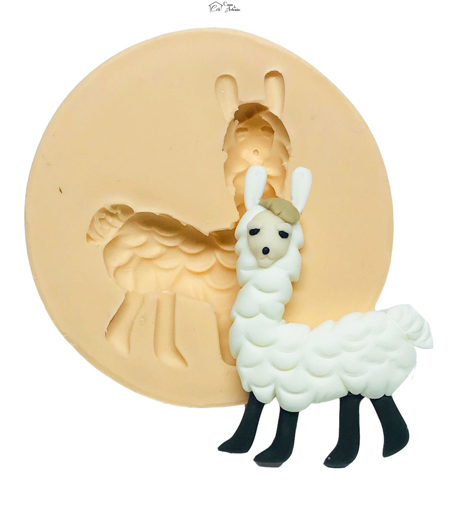 Molde de silicone - Lhama - Media - P549