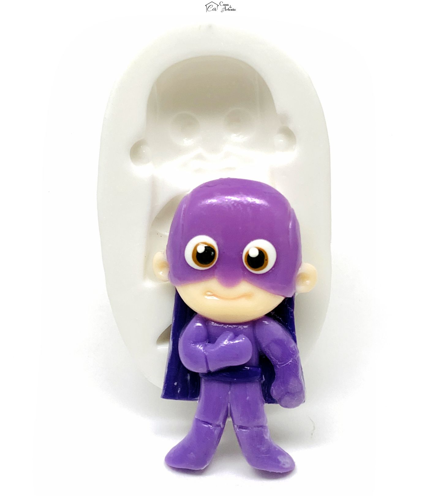 Molde de silicone - Os Aventureiros - Aventureiro Roxo - Medio - P1217