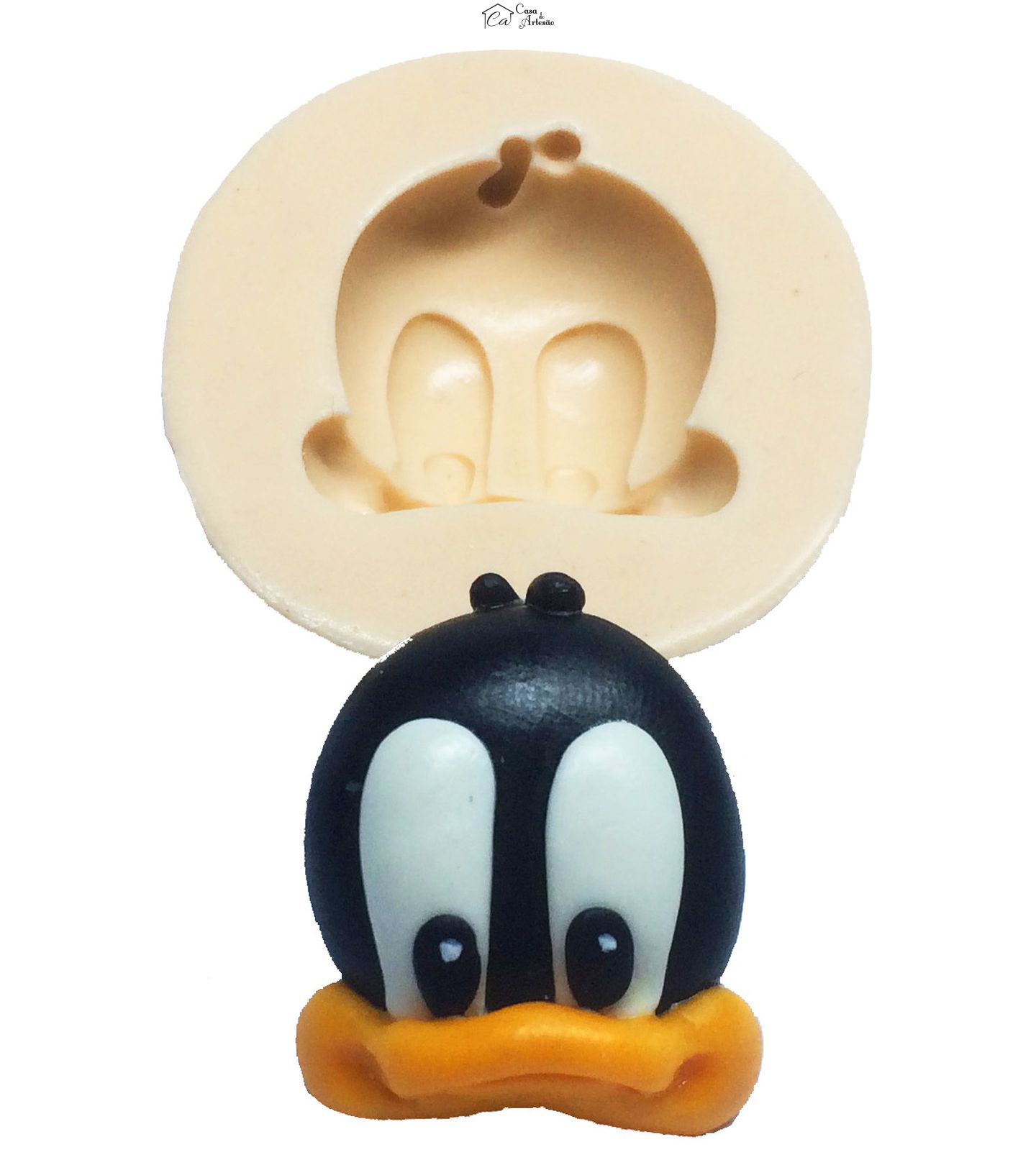 Molde de silicone - Looney Tunes Baby - Rosto Patolino - Medio - P39