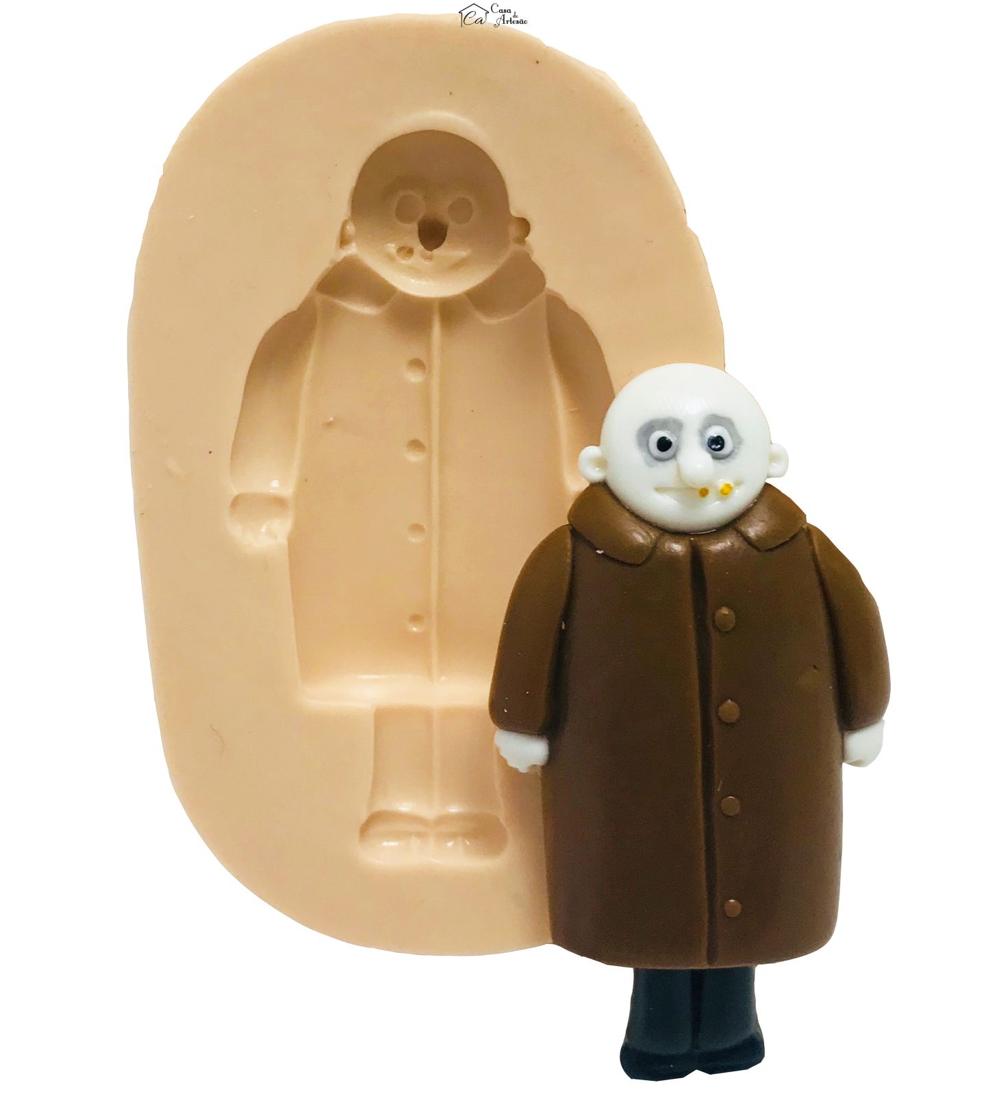Molde de silicone - Familia Addams - Tio Fester - Medio - P414