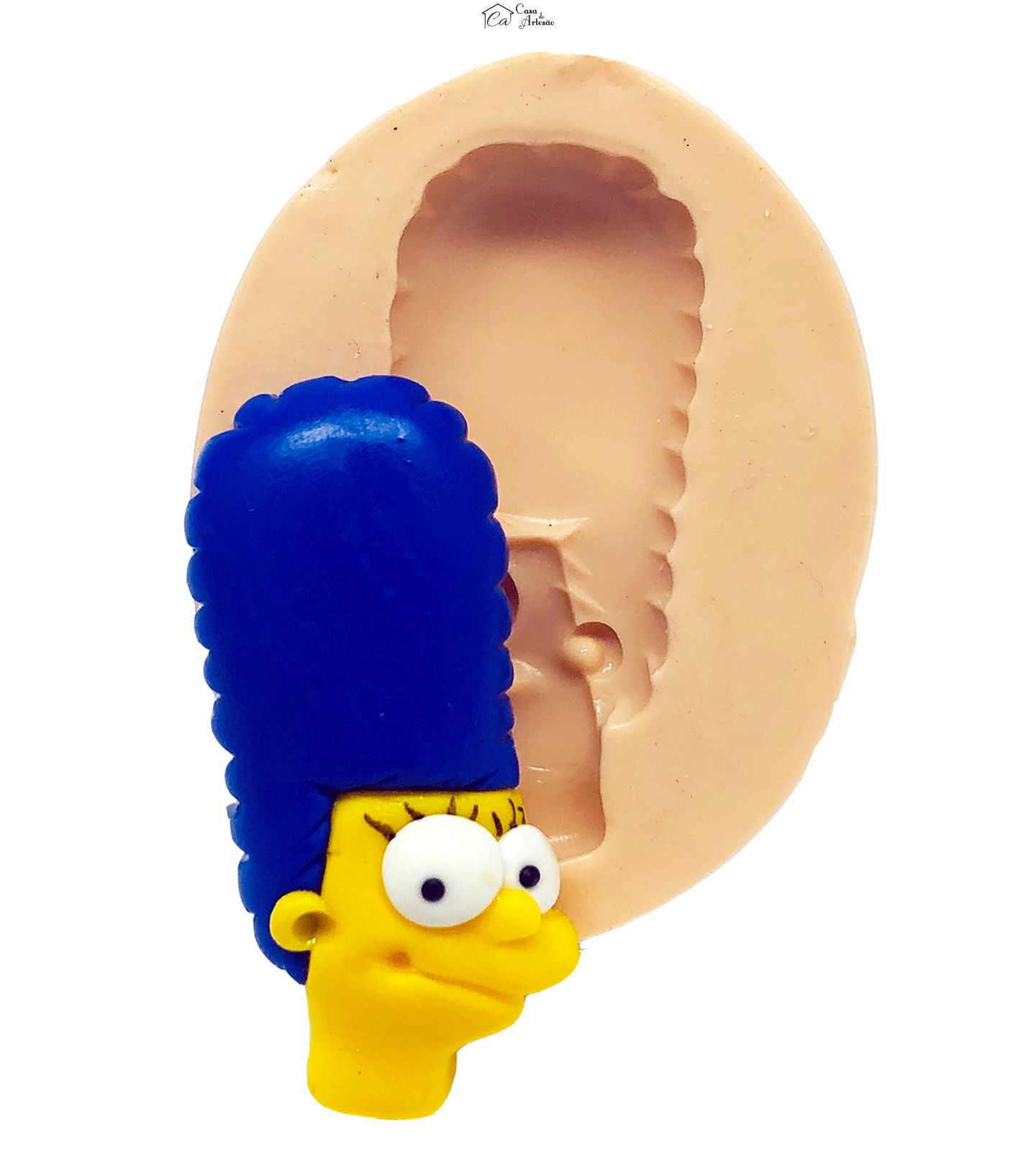 Molde de silicone - Simpsons - Rosto Marge - Pequeno - P850