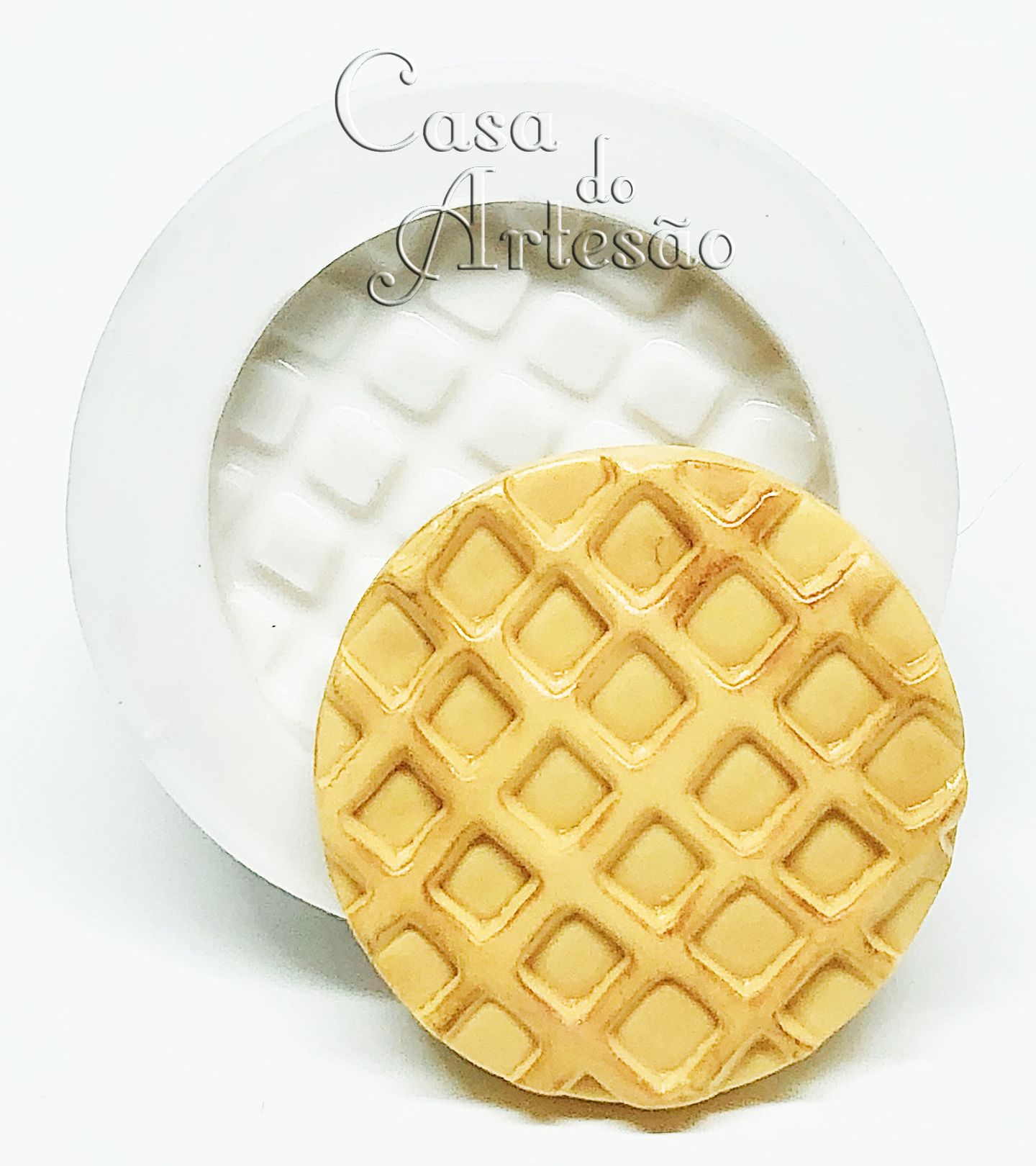 Molde de silicone - Stranger Things - Waffle - Media - P896