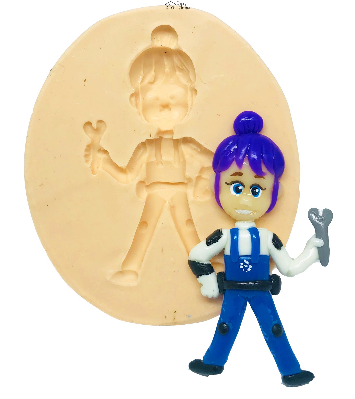 Molde de silicone - Blaze and the Monster Machines - Gabi - Grande - P474