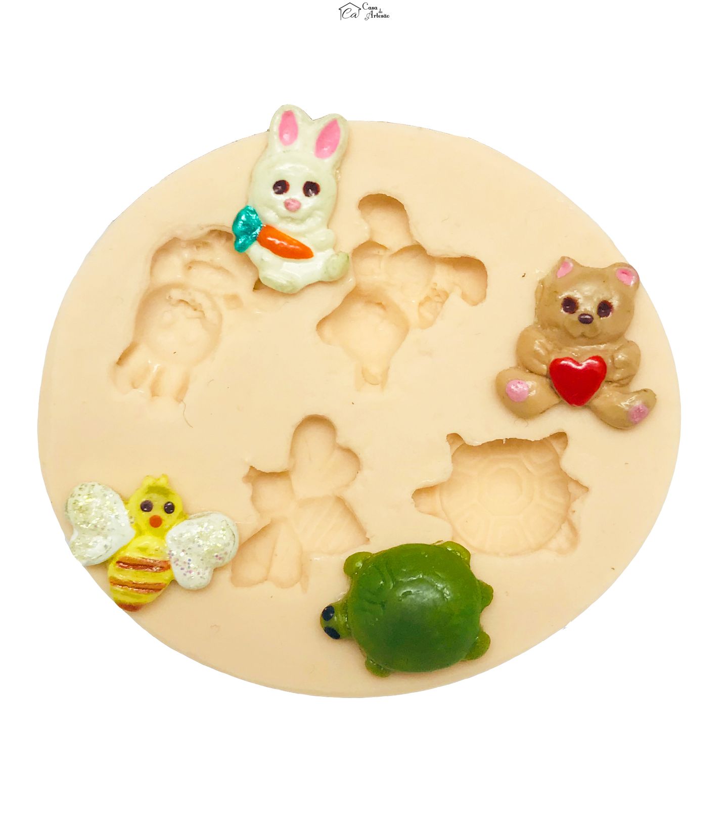 Molde de silicone - Kit Mini Bichinhos