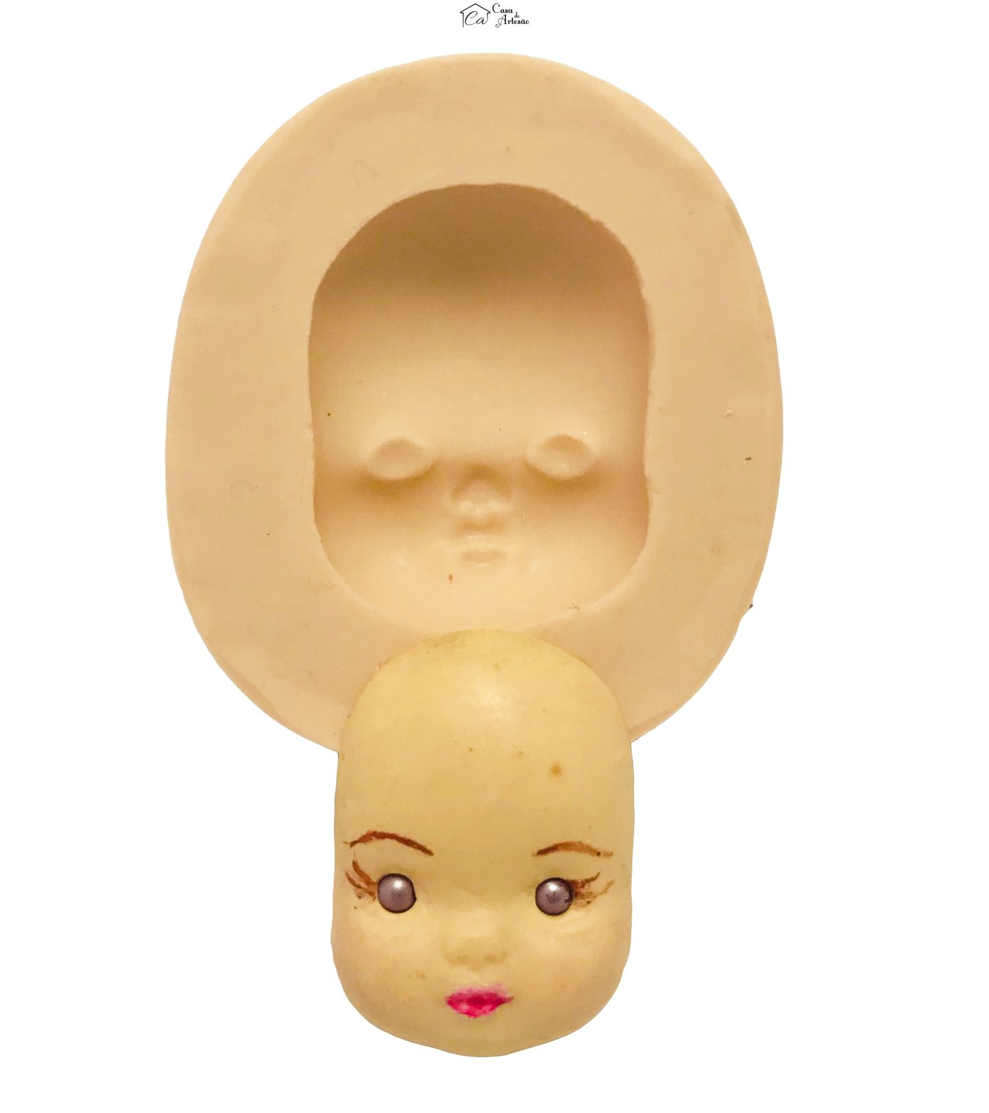 Molde de silicone - Rosto Menina