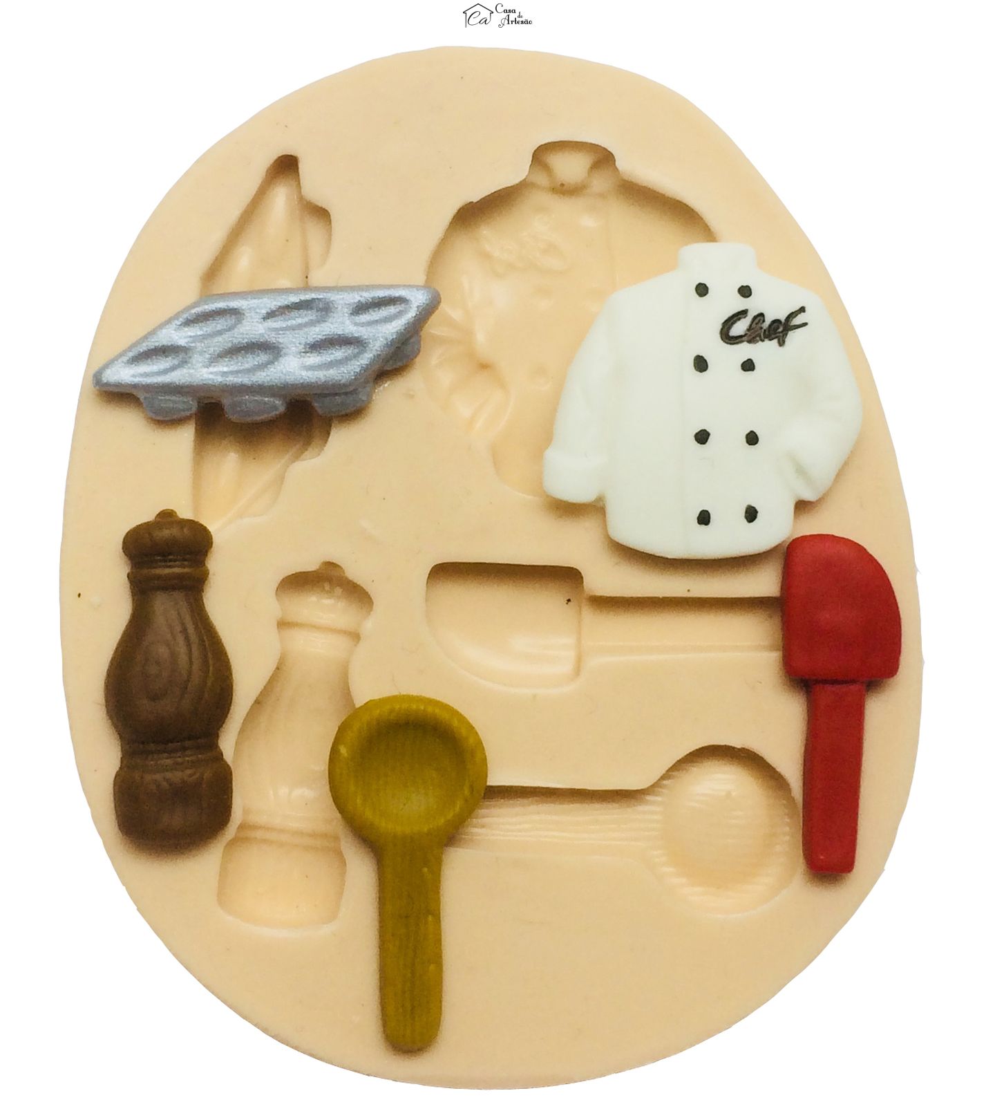 Molde de silicone - Cozinha - Kit 03 - P354