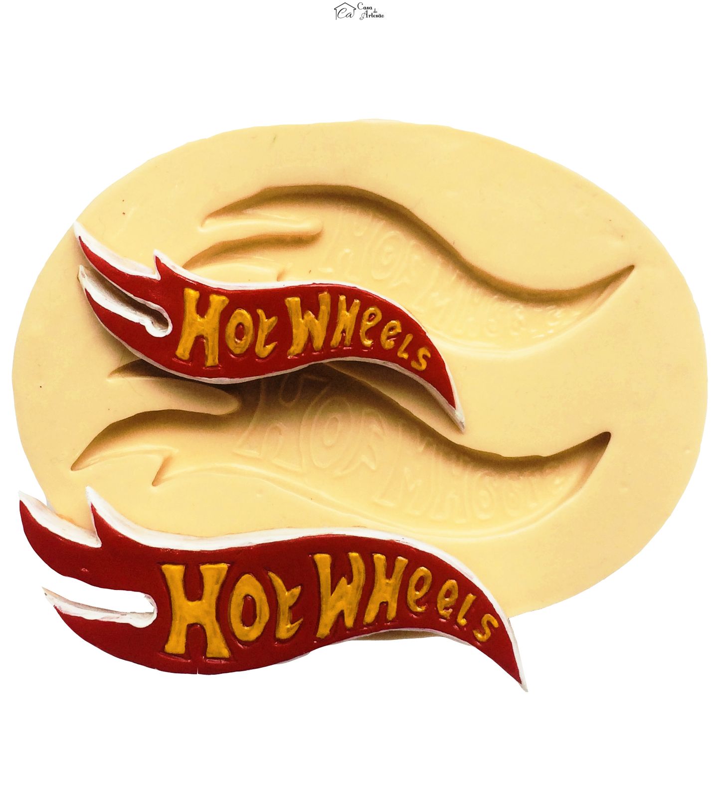 Molde de silicone - Hot Wheels - Logo -02 Tamanhos - P228