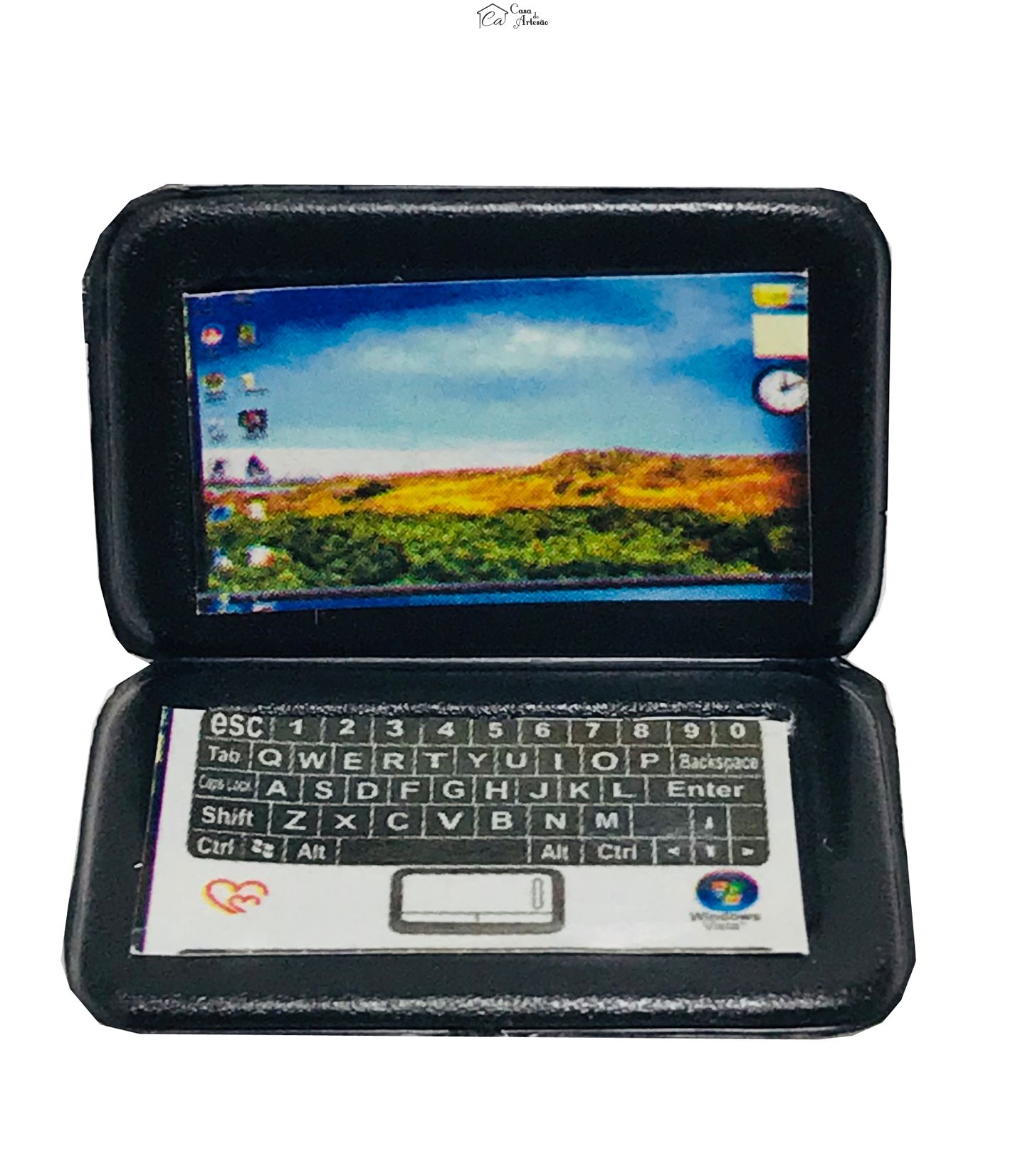 Miniaturas - Notebook Preto -Pq - Emb c/ 04