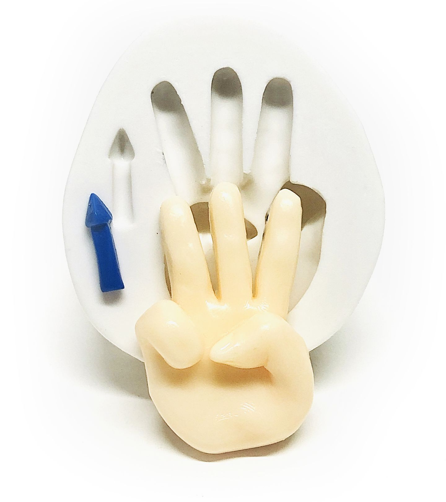 Alfabeto Libras - W - Grande - P1102