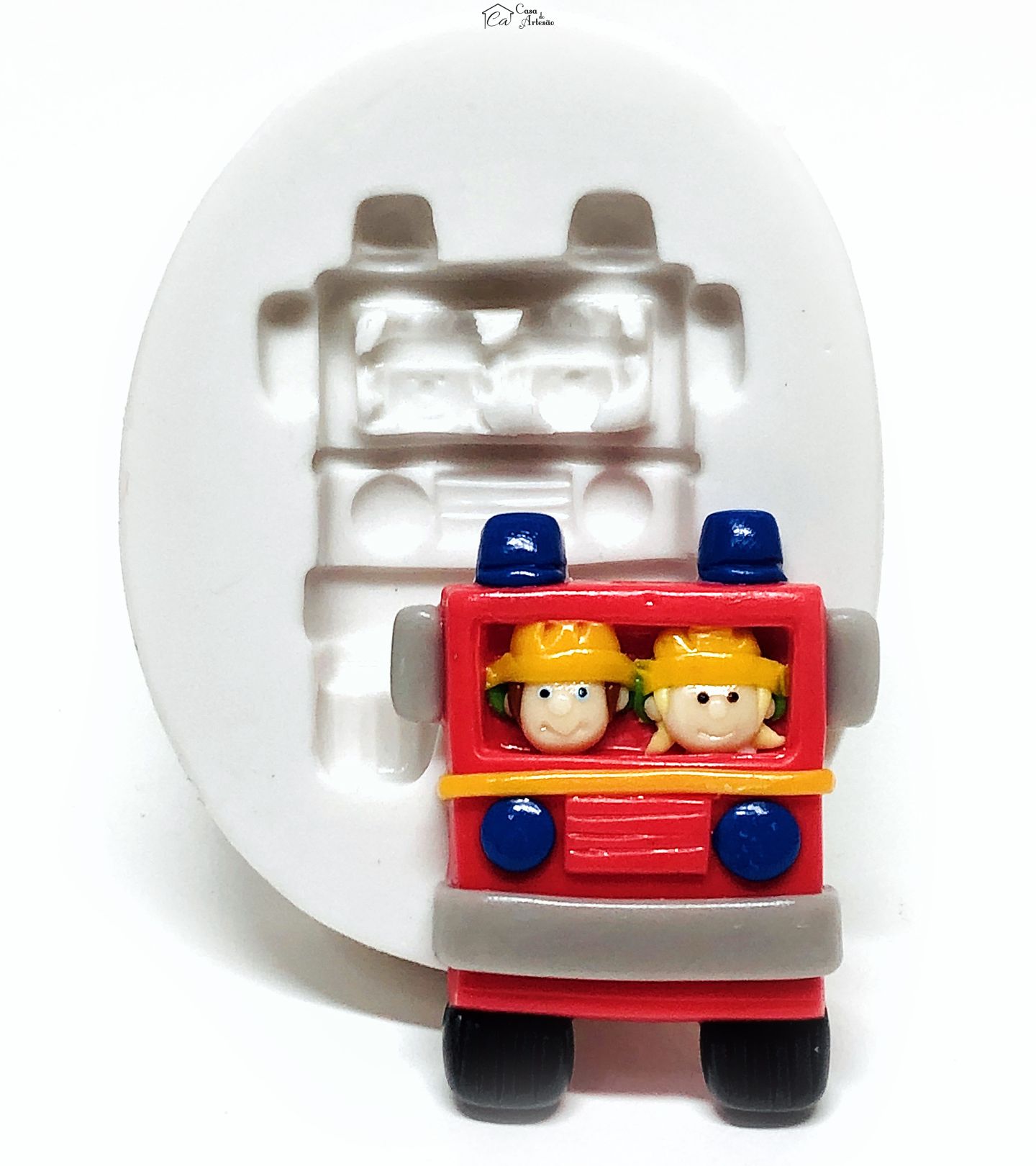 Molde de silicone - Bombeiro Sam - Caminhao - Medio - P1065