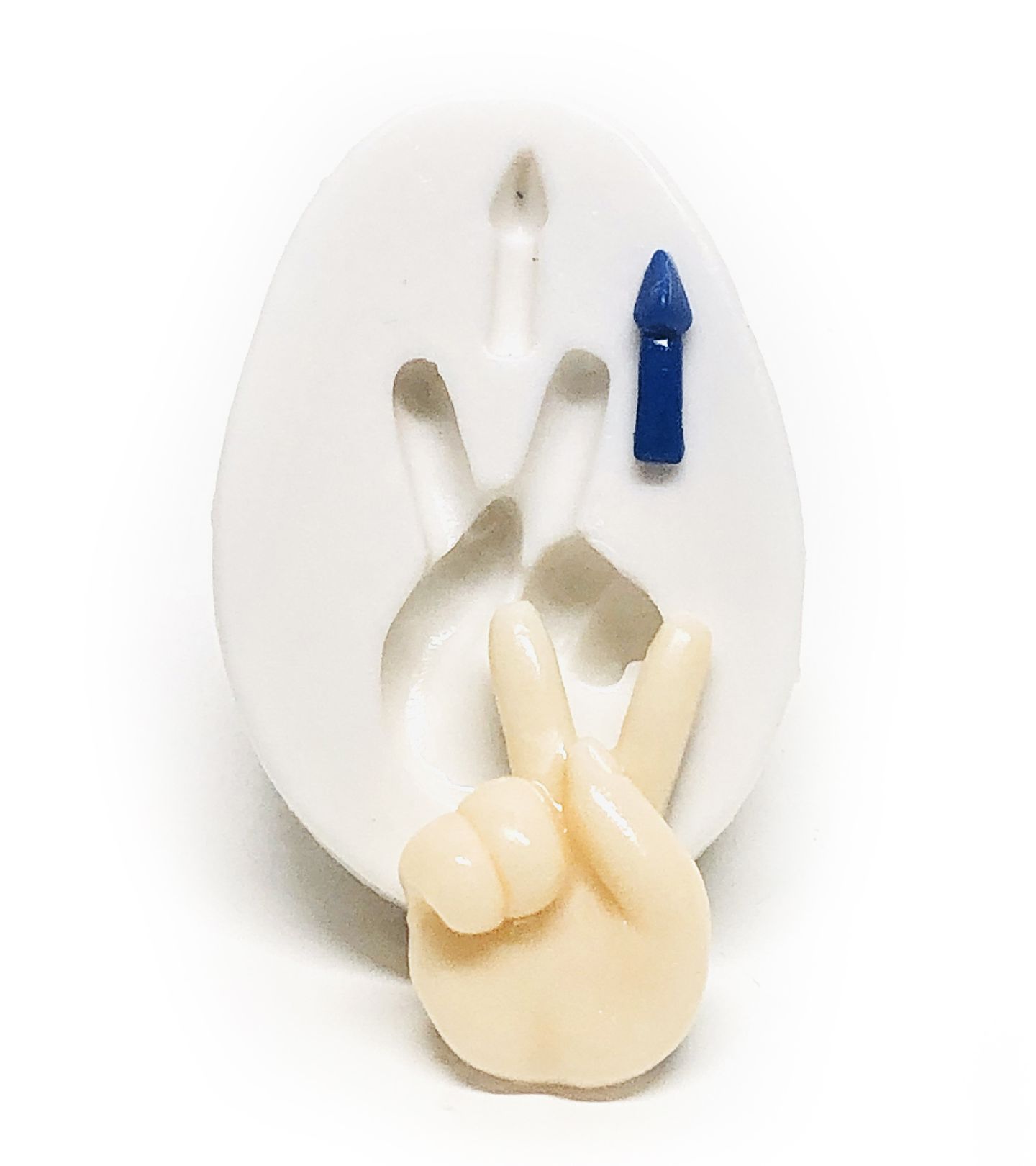 Alfabeto Libras - K - Pequeno - P1096