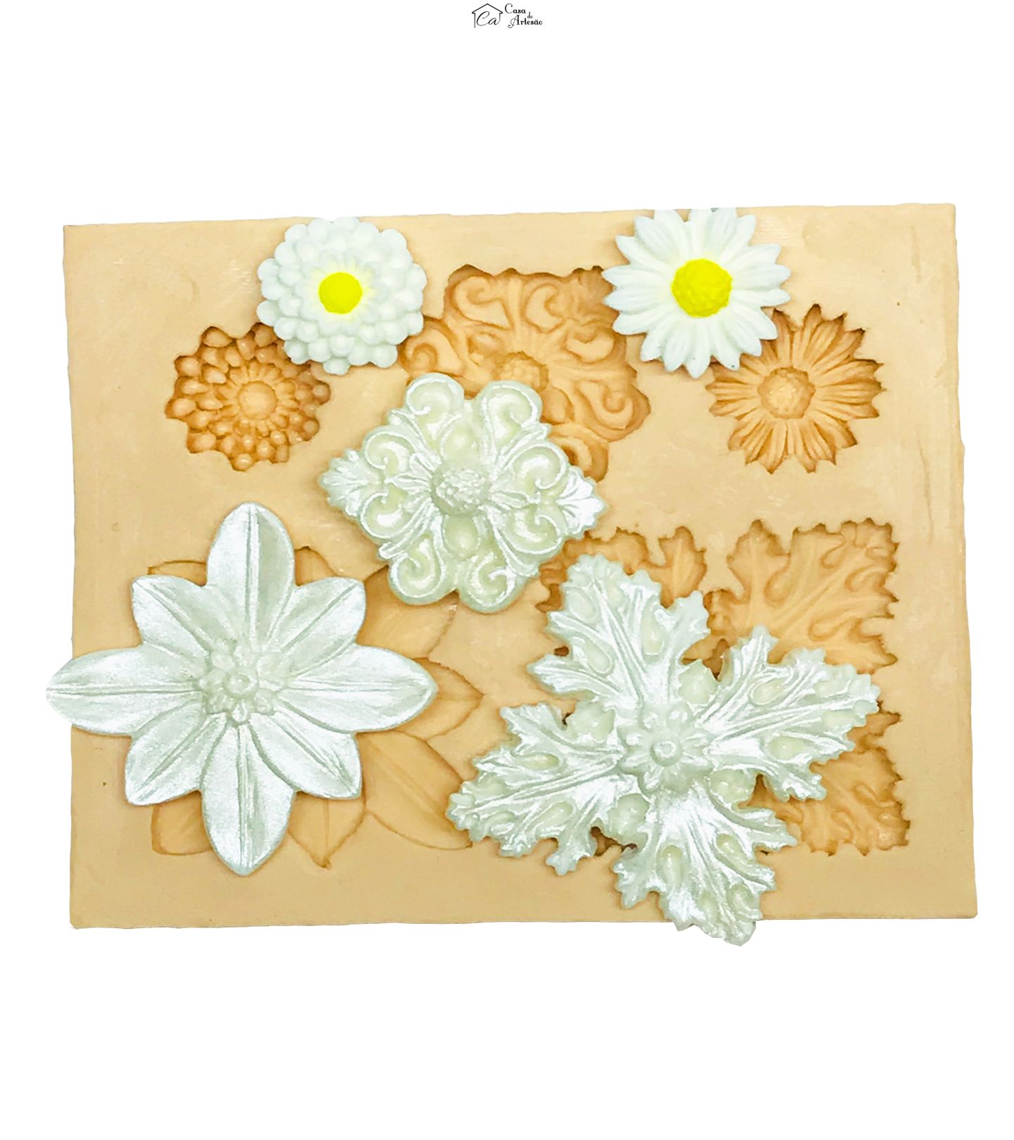 Molde de silicone - Floral - P593