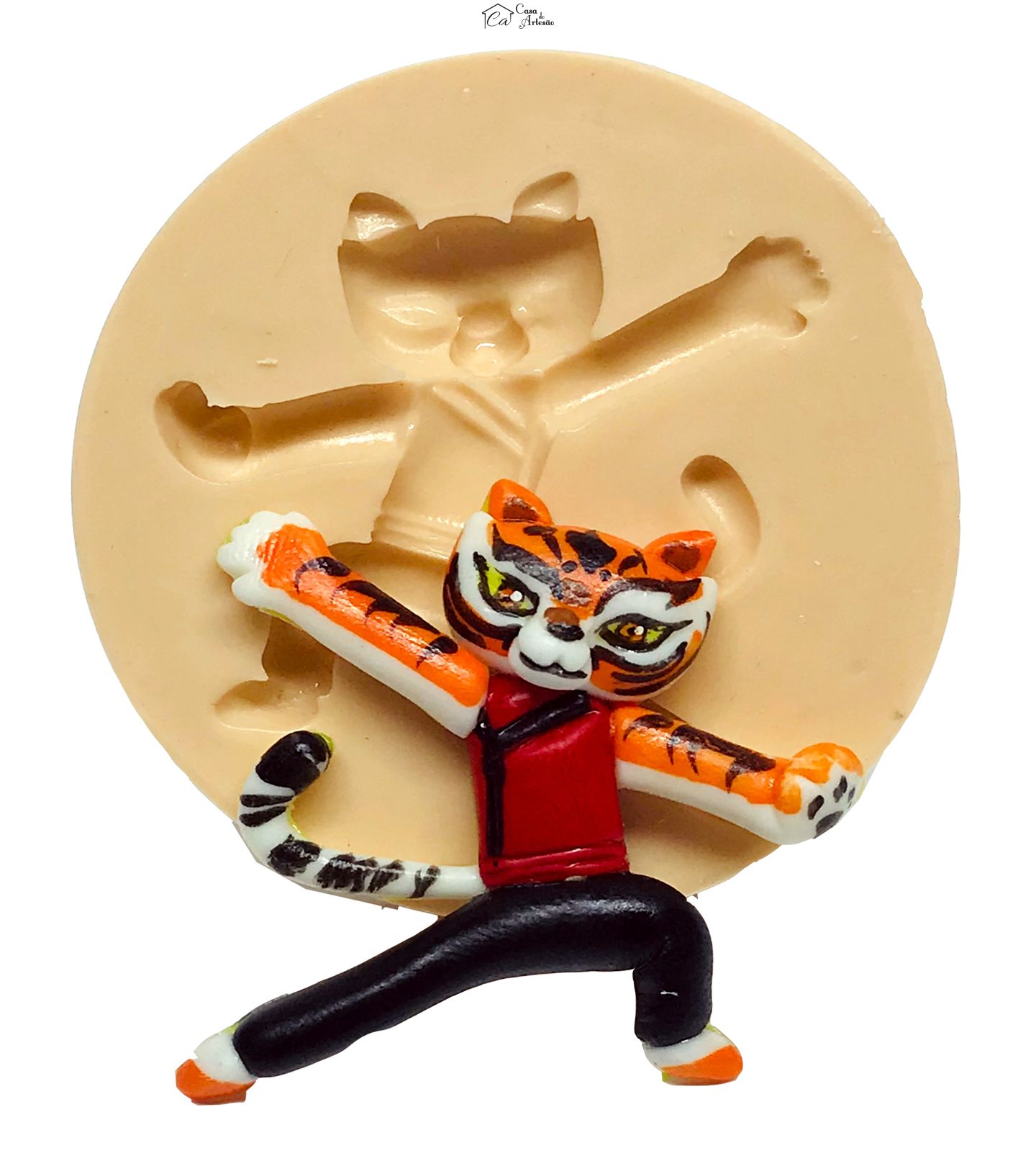 Molde de silicone - Kung Fu Panda - Tigresa - Pequena - P610