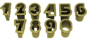 Cortador Blue Star - Numeros - 2 cm -Cod.2892