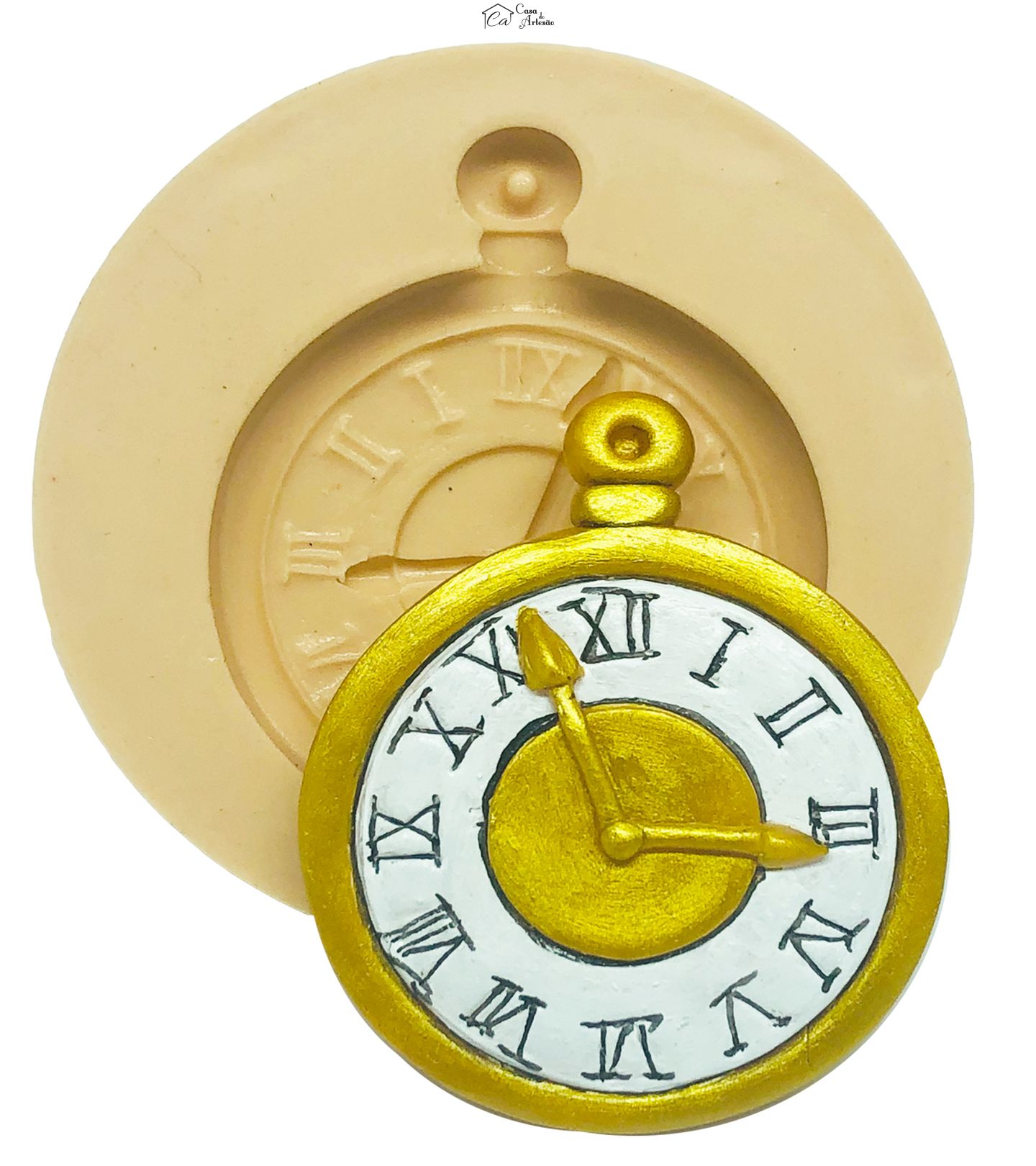 Molde de silicone - Relogio - Grande - P873