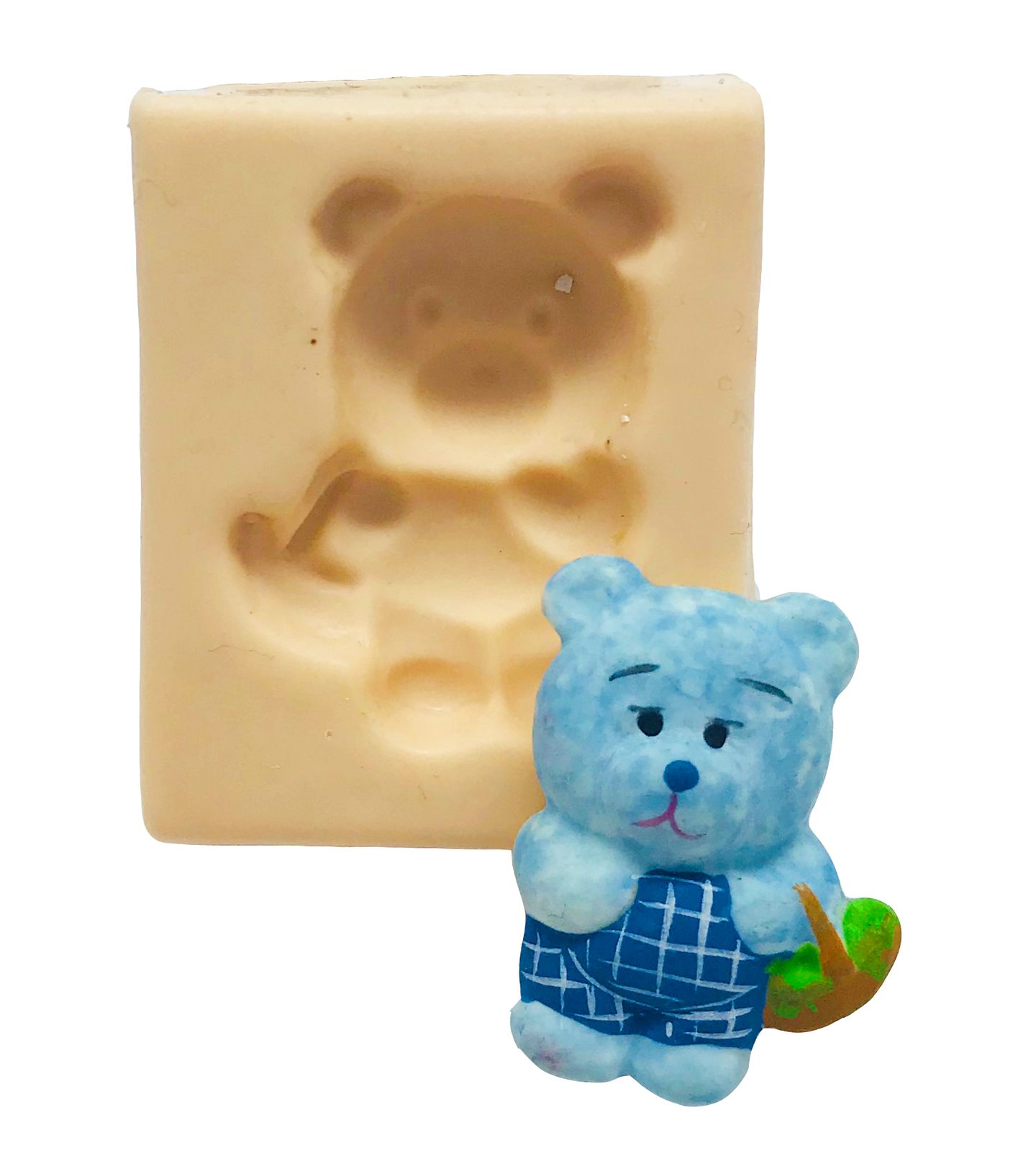 Molde de silicone - Urso com Cesta - P78