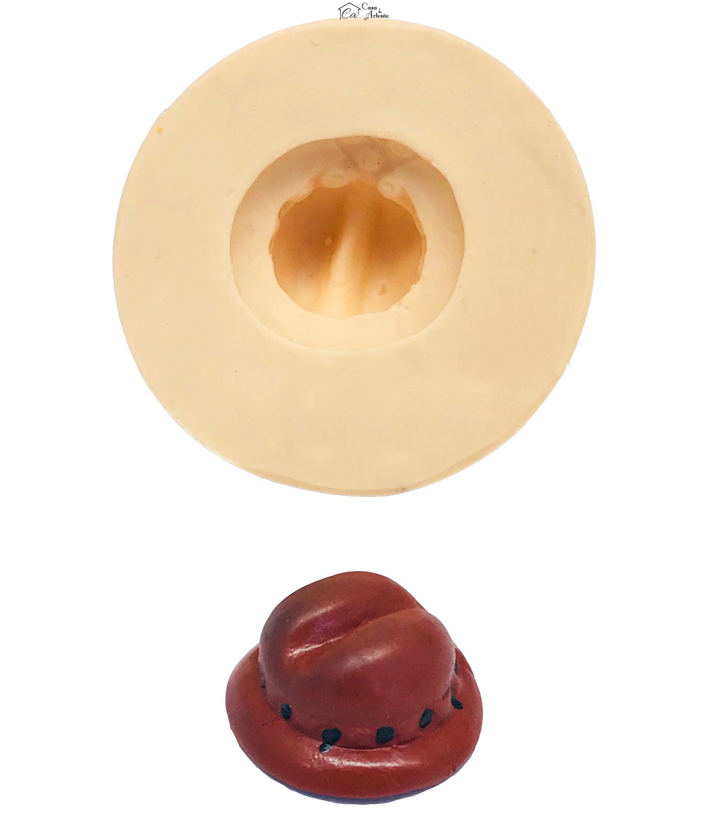 Molde de silicone - Chapéu p/ Peças Pequenas