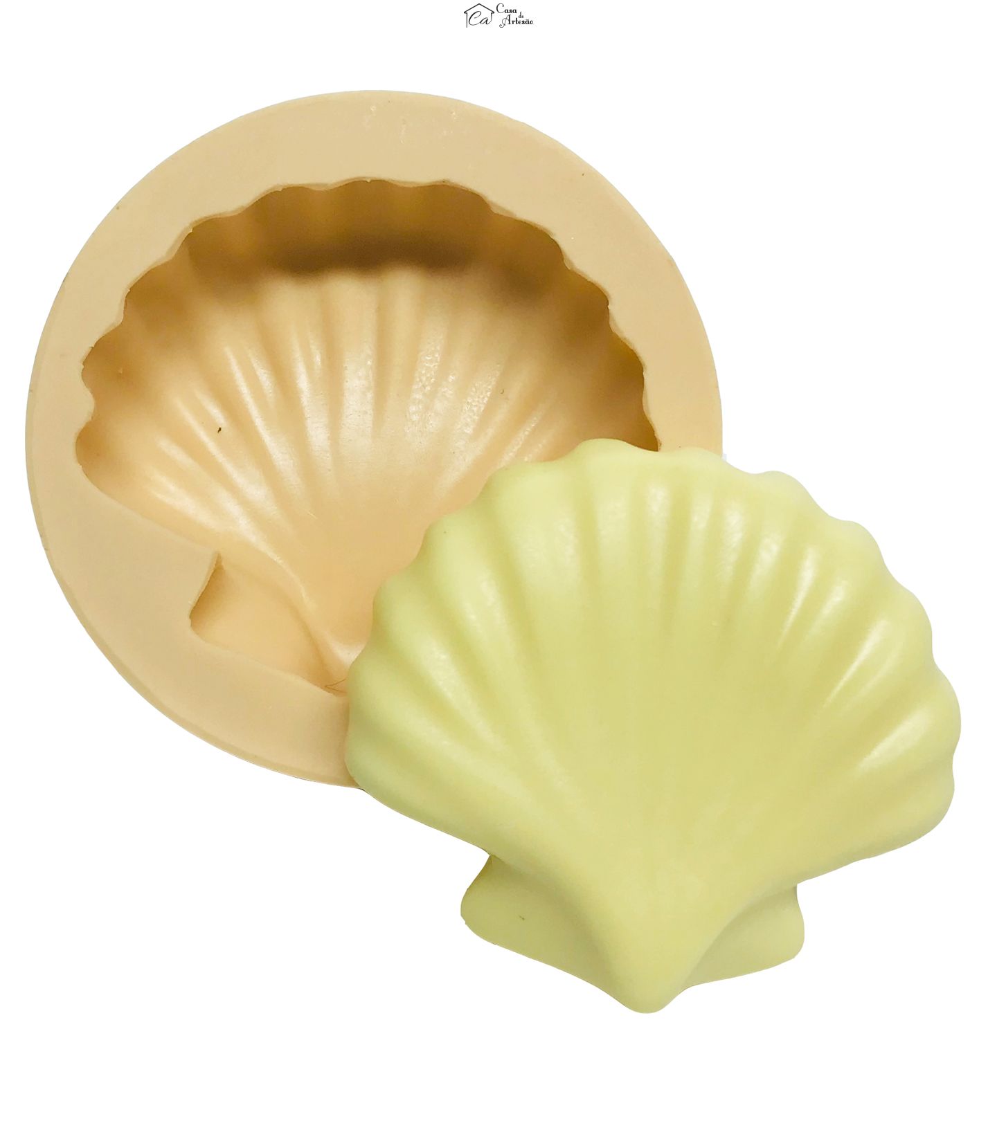 Molde de silicone - Concha - Grande - P558