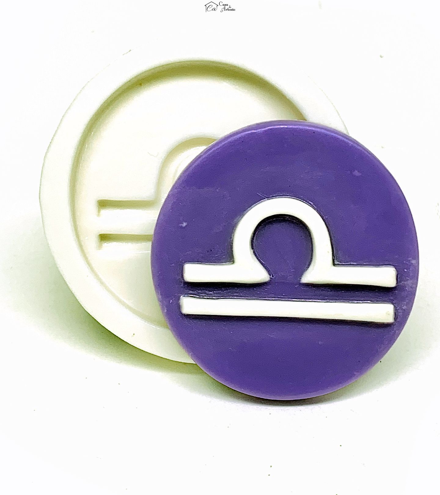 Molde de silicone - Horoscopo - Simbolo - Libra - Grande - P1136