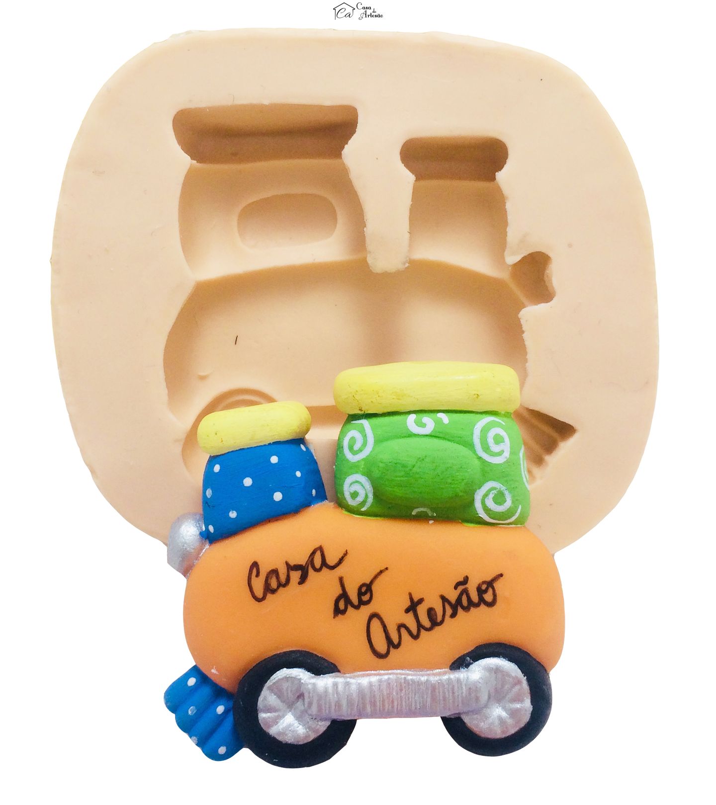 Molde de silicone - Trem - P48