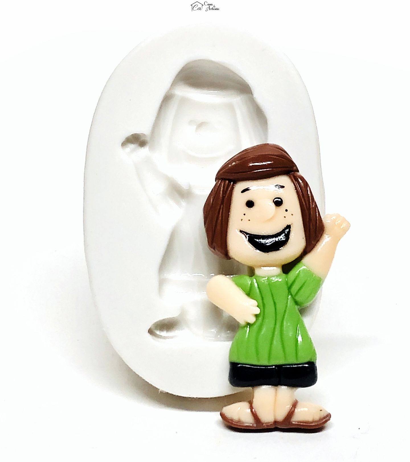 Molde de silicone - Turma do Snoopy - Patty Pimentinha - Grande - P1079