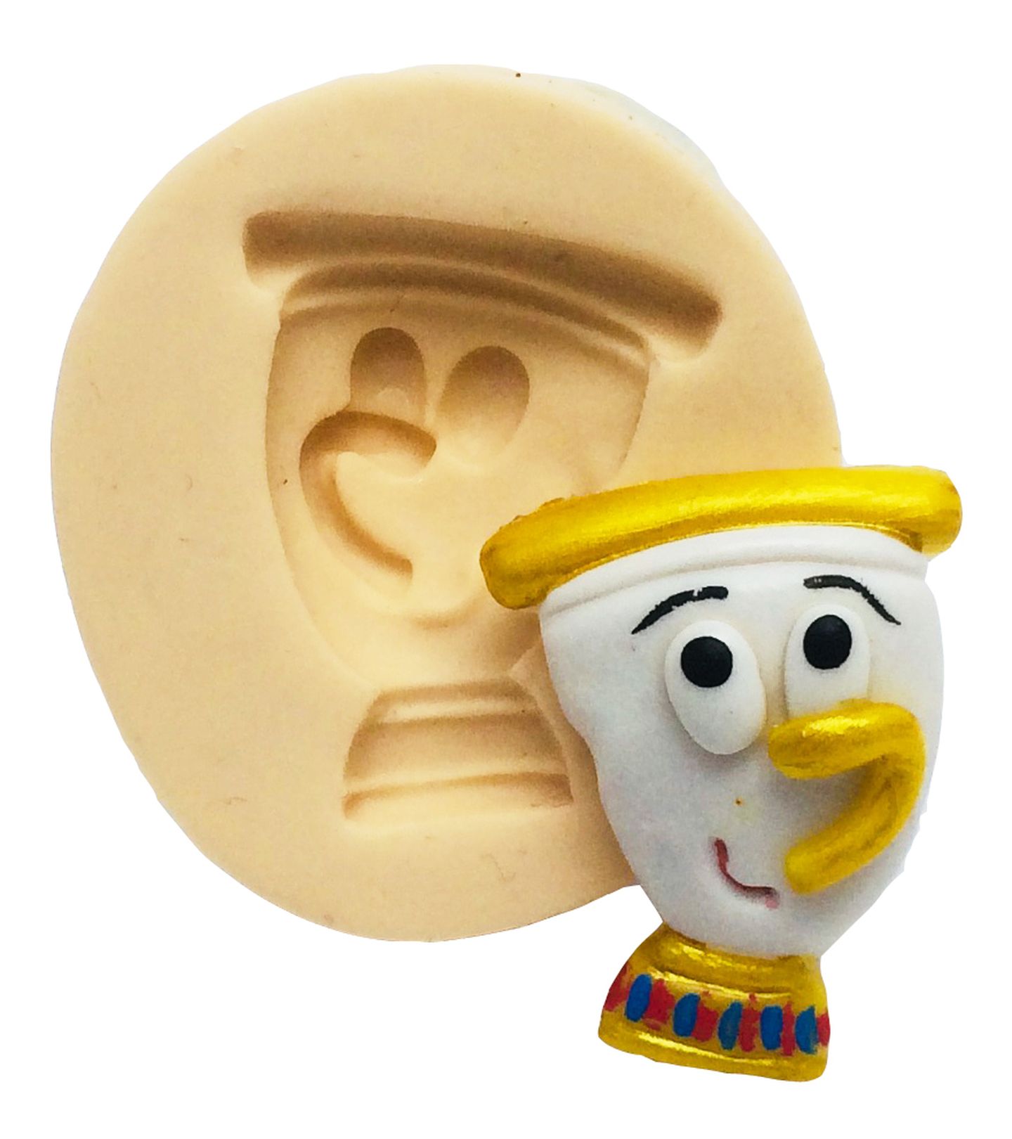 Molde de silicone - A Bela e A Fera - Xicara Pequena - P207