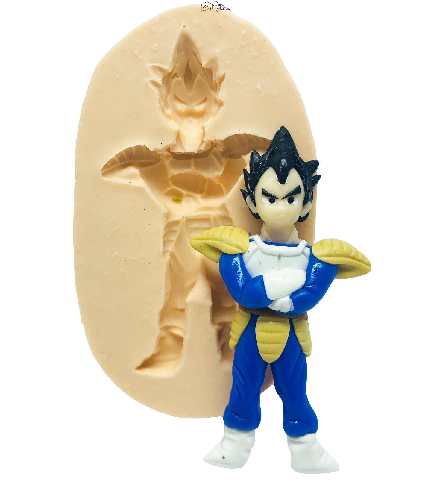 Molde de silicone - Dragon Ball - Vegeta - Medio- P480