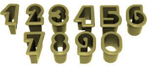 Cortador Blue Star - Numeros - 3,5 cm - Cod.8404